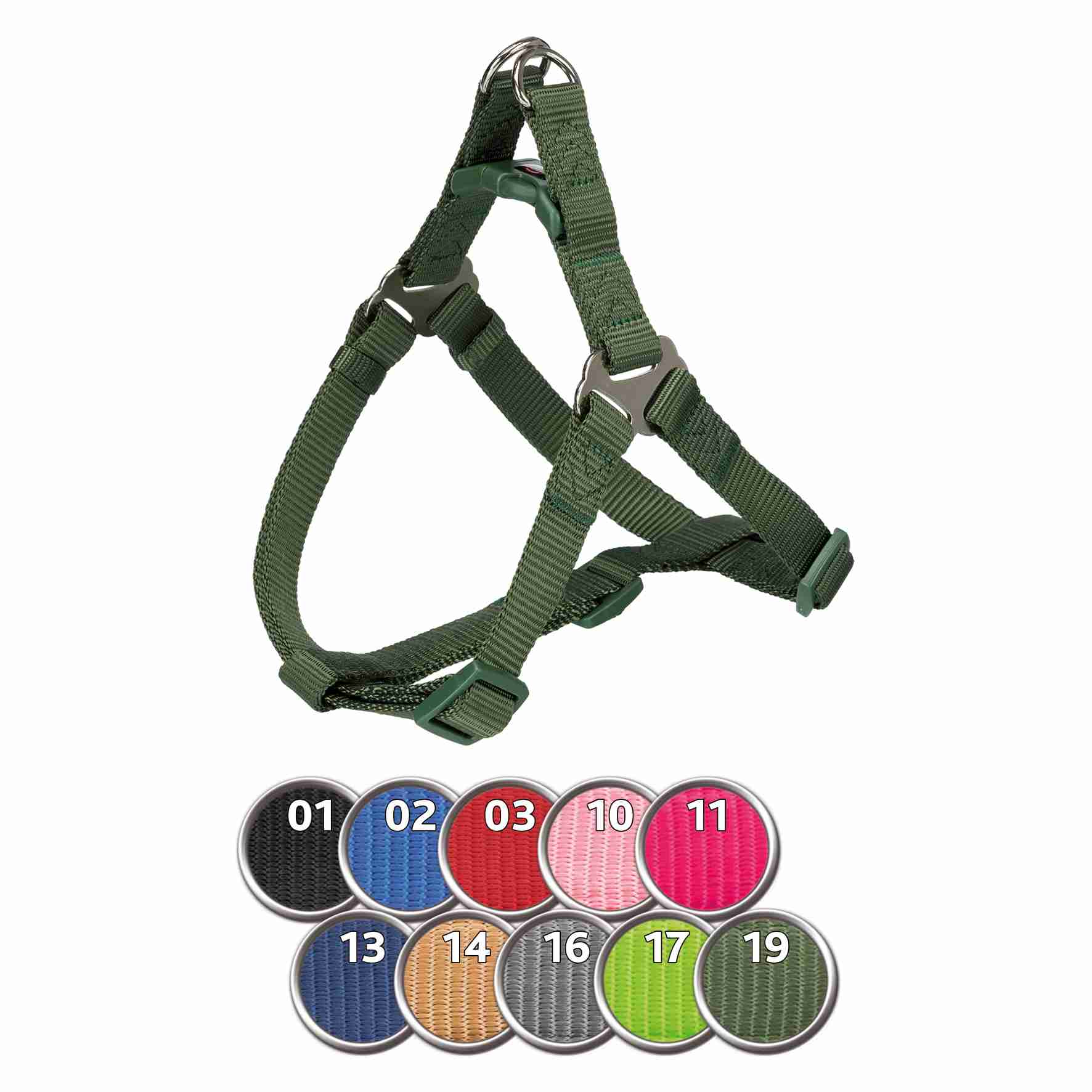 Petral NEW Premium, XS–S, 30–40 cm/10 mm, Grafito