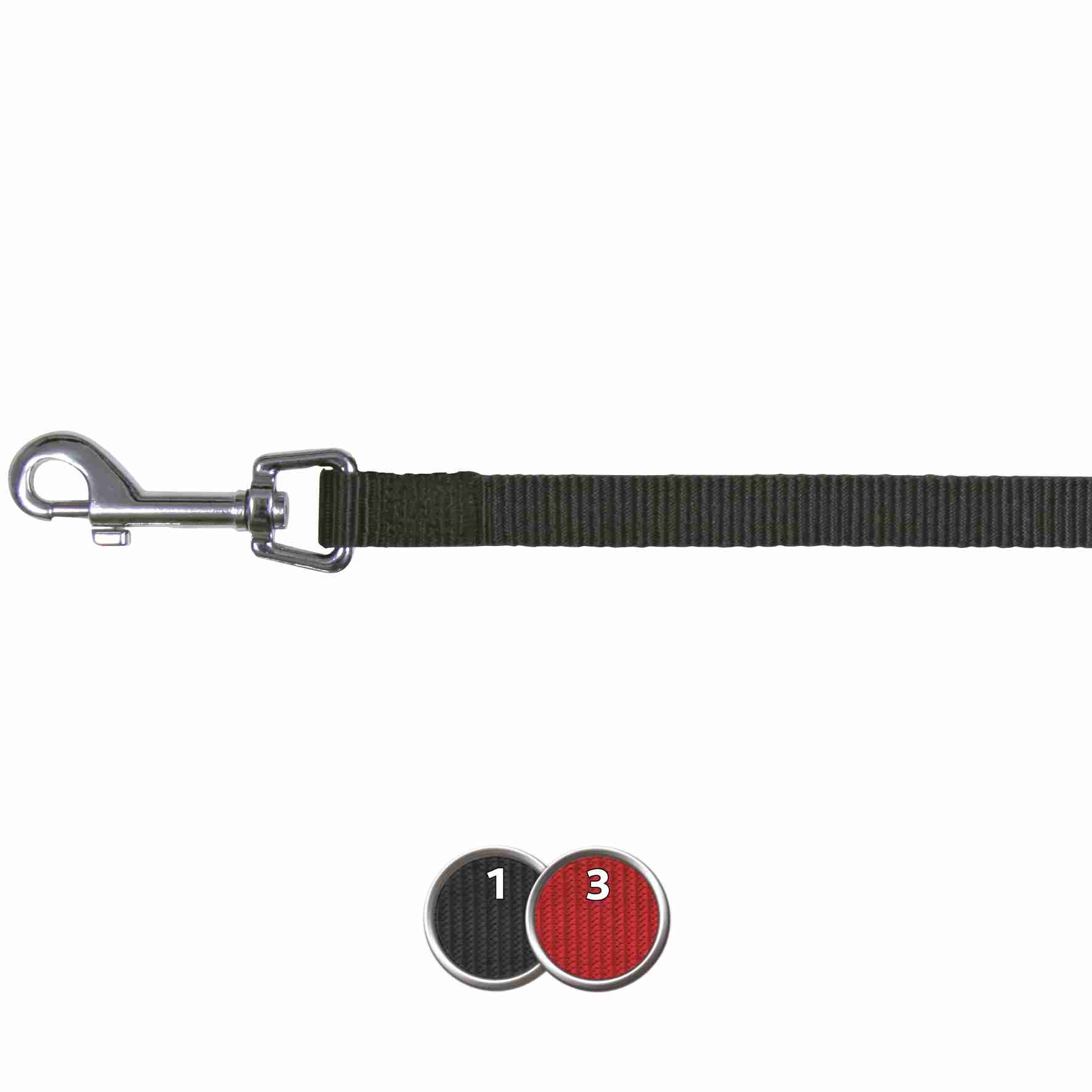 Correa Classic, XS-S, 1.20 m/15 mm, Rojo