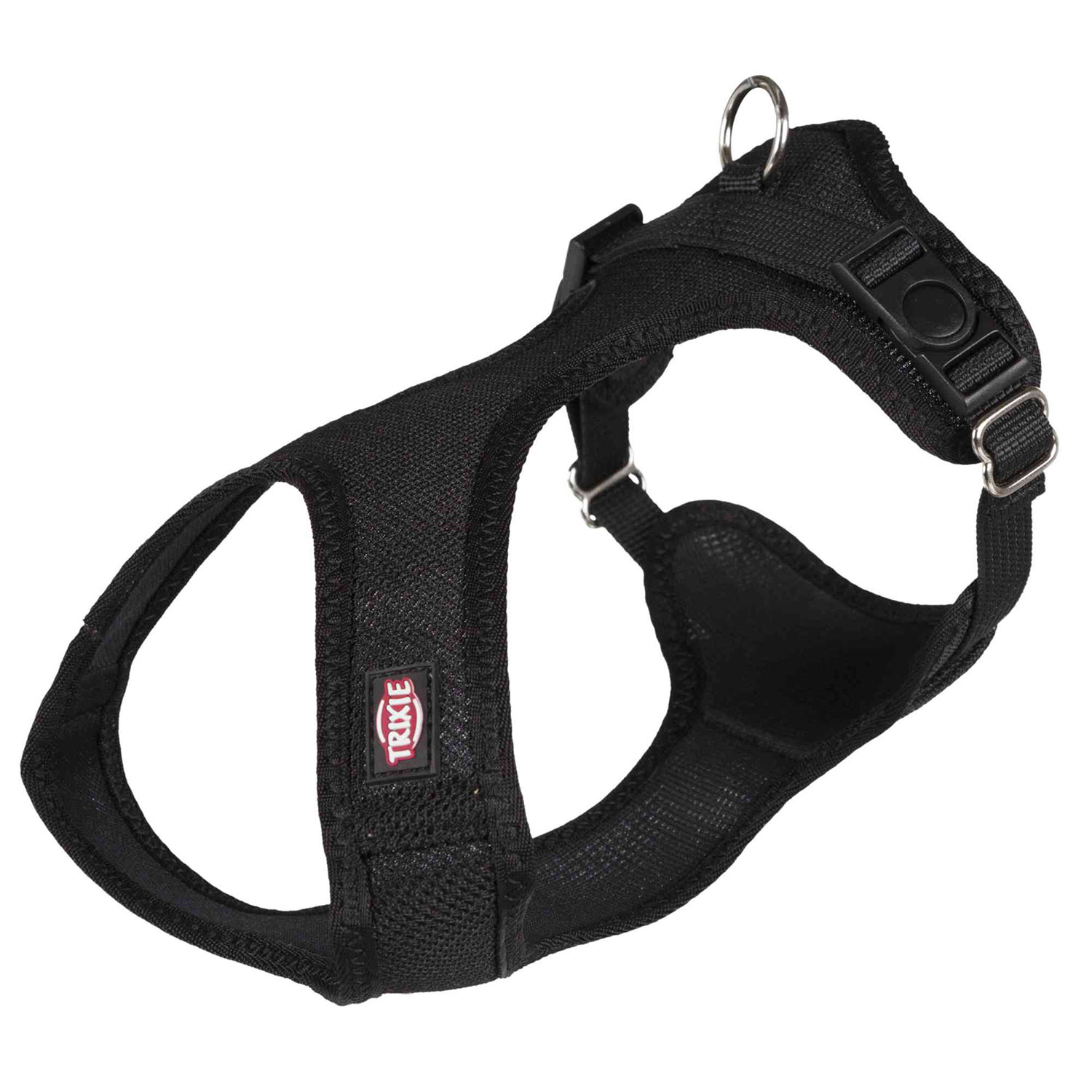Arnés Suave, XXS–XS: 25–35 cm/15 mm, Negro