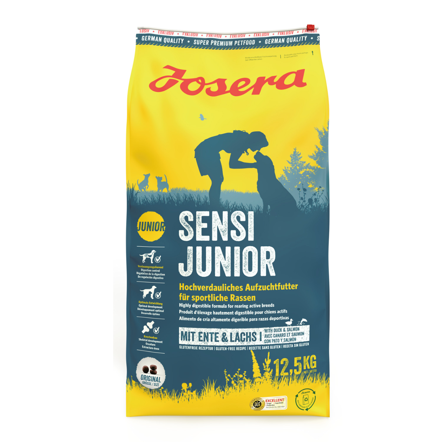 Saco Perro SensiJunior, JOSERA, 12,5 kg