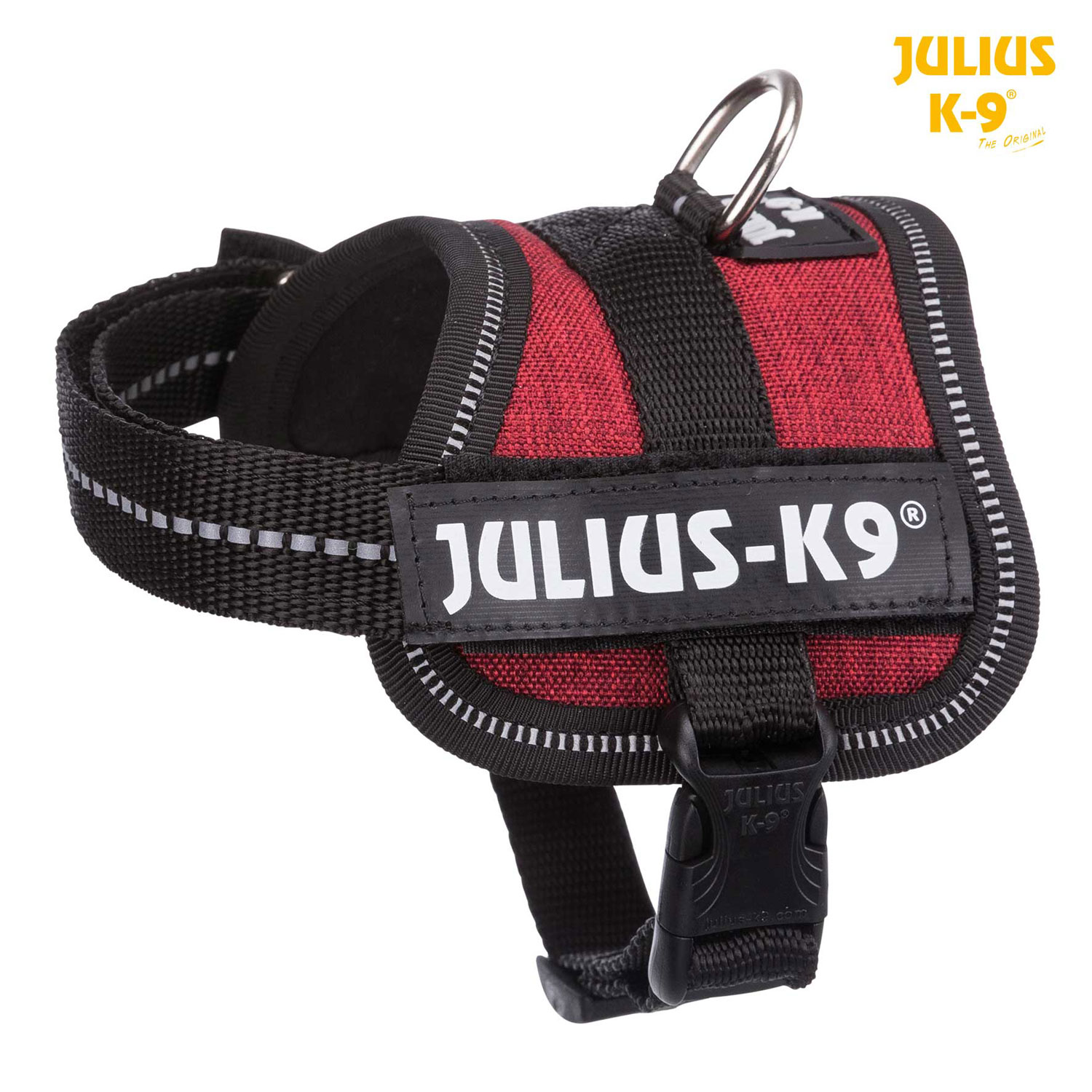 Arnés Julius-K9 Power, Baby 1/XS, 30–40 cm/18 mm, Bermellón