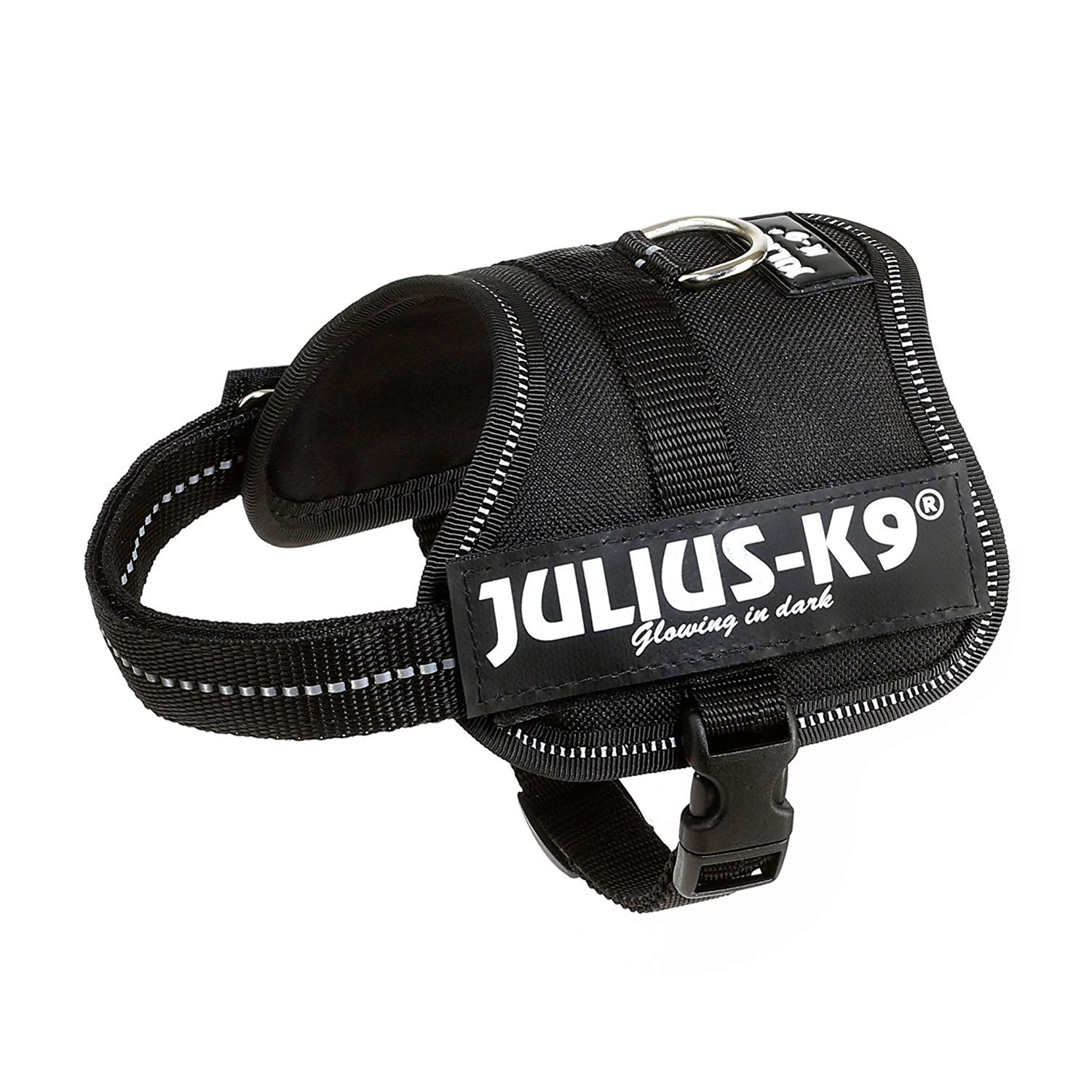 Arnés Julius-K9 Power, Baby 2/XS–S, 33–45 cm/18 mm, Negro