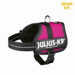 Arnés Julius-K9 Power, Baby 2/XS–S, 33–45 cm/18 mm, Fucsia