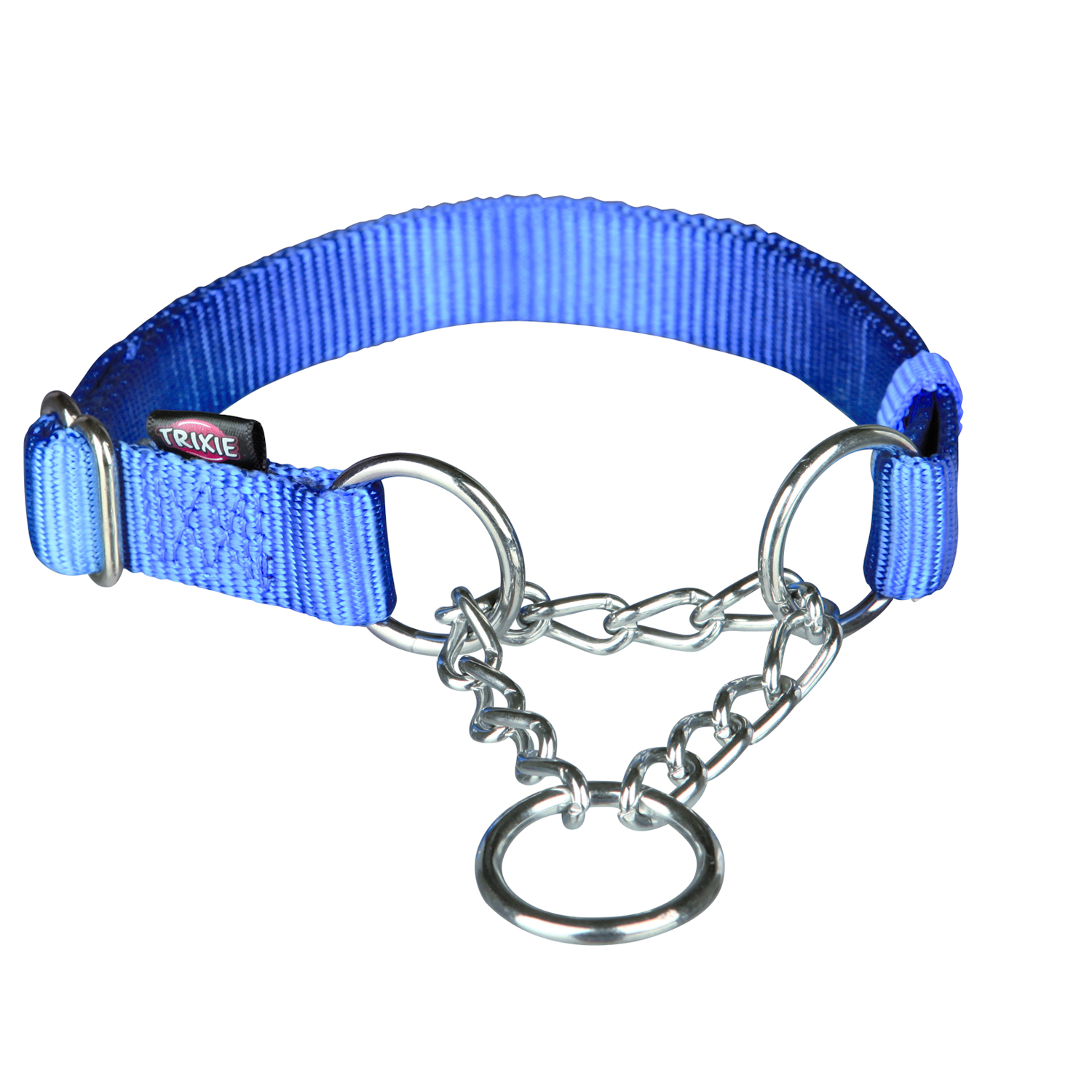 Collar Ajustable Nylon Premium, S-M, 30-40 cm/15 mm, Azul