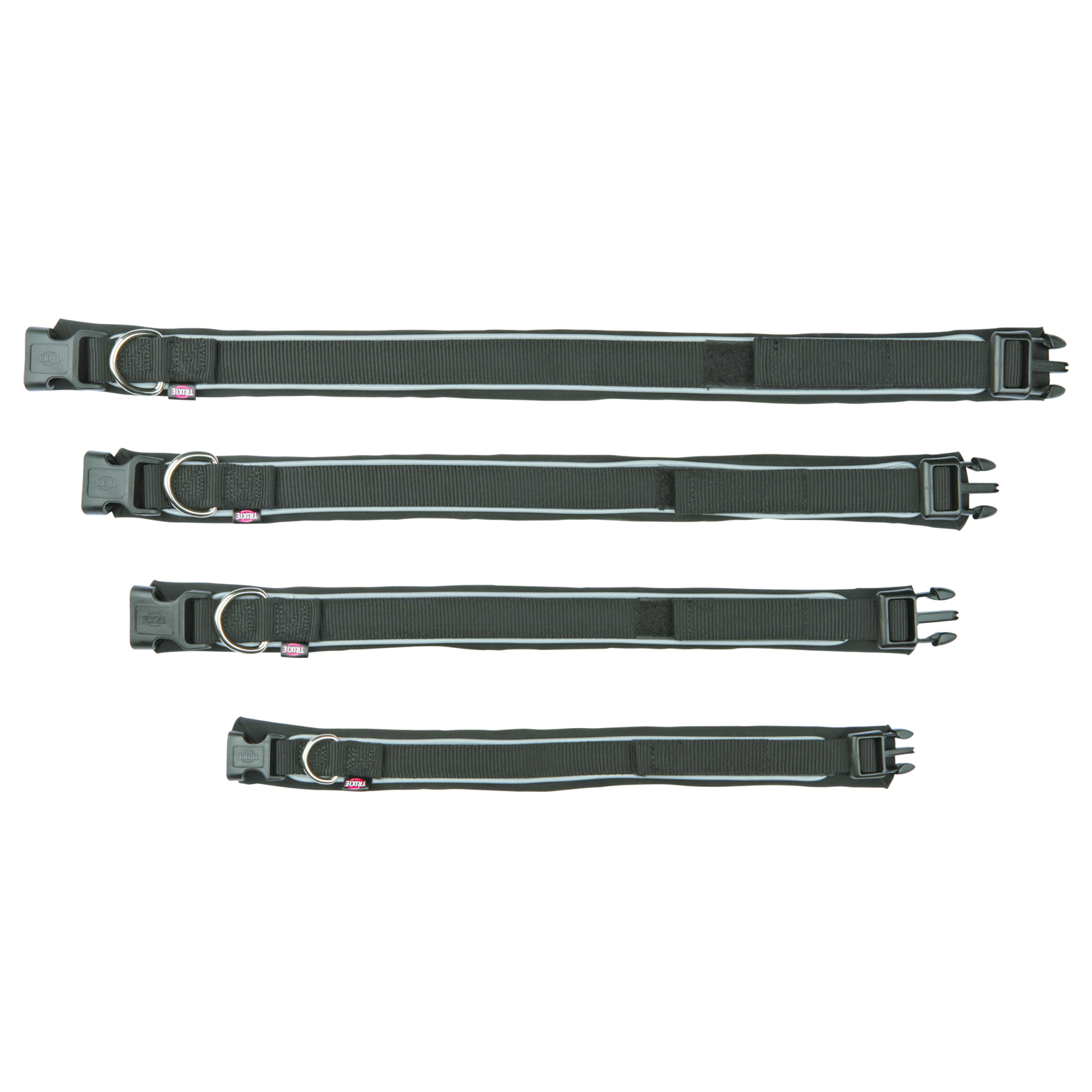 Collar Premium con Neopreno, M, 35-40 cm/30 mm, Negro