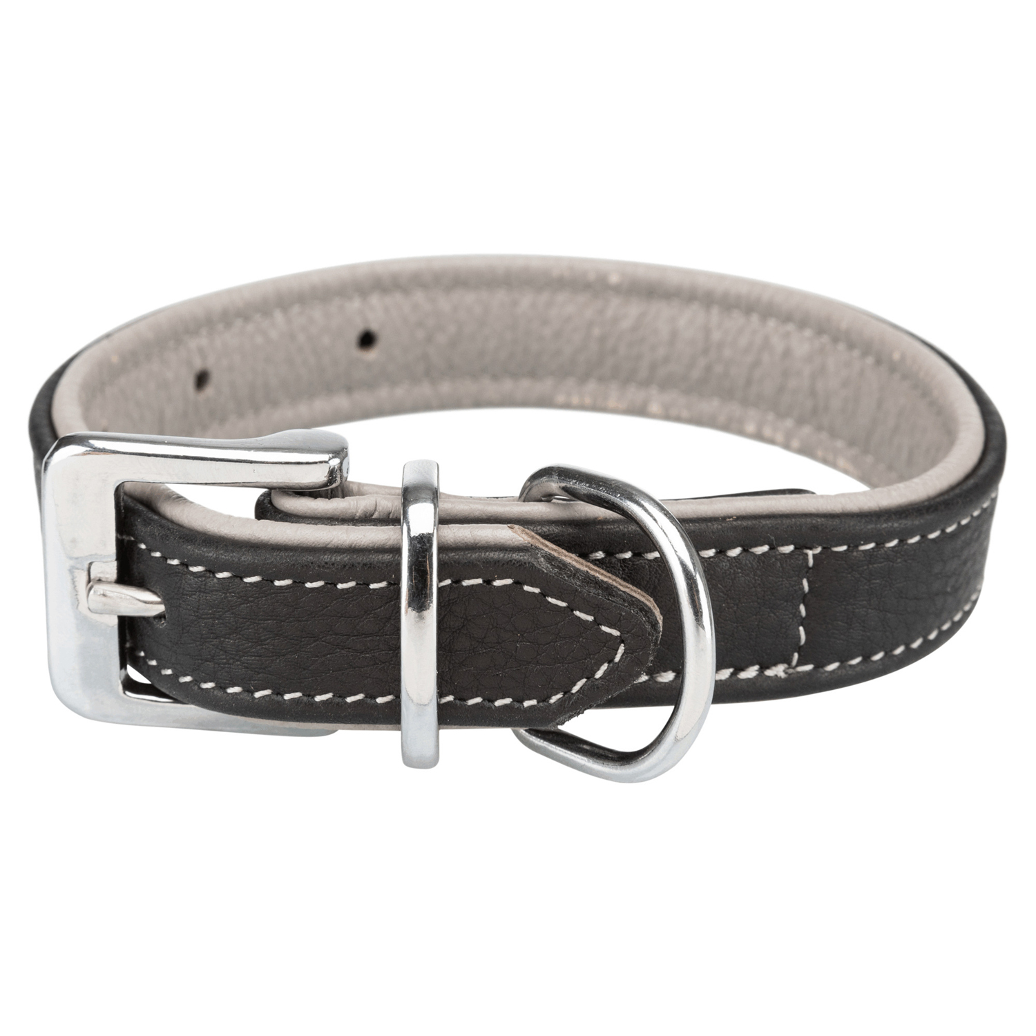 Collar Active Comfort, XS–S: 21–32cm/25mm, Negro/Gris