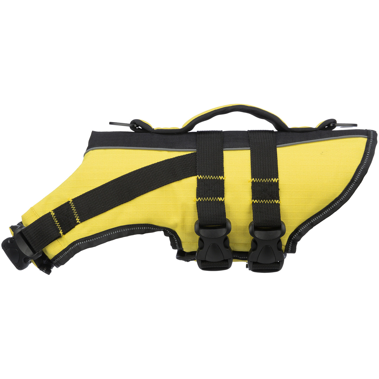 Chaleco Salvavidas para Perros, XS: 28cm: 0–50cm, Amarillo/Negro