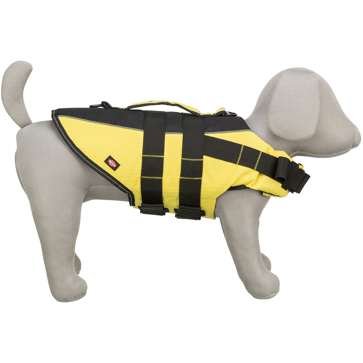 Chaleco Salvavidas para Perros, XS: 28cm: 0–50cm, Amarillo/Negro