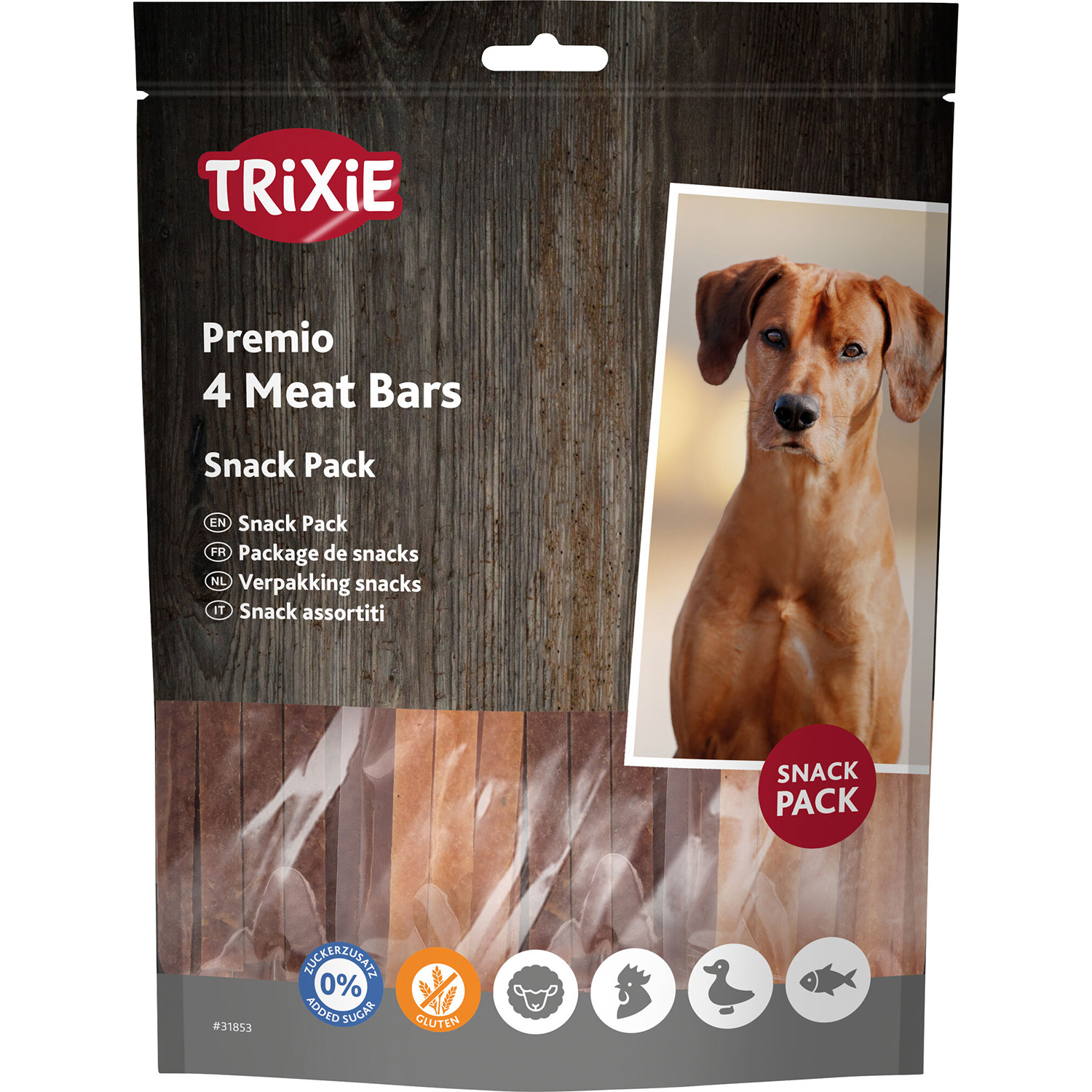 PREMIO 4 Meat Bars, Pollo-Pato-Cordero-Salmón, 4 × 100 g