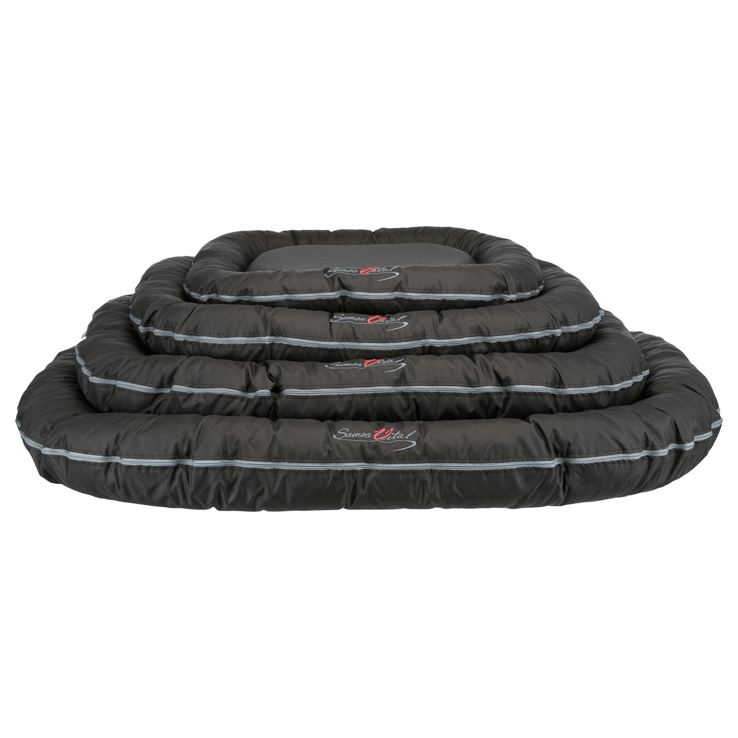 Cojín Samoa Vital, 70 × 55 cm, Negro