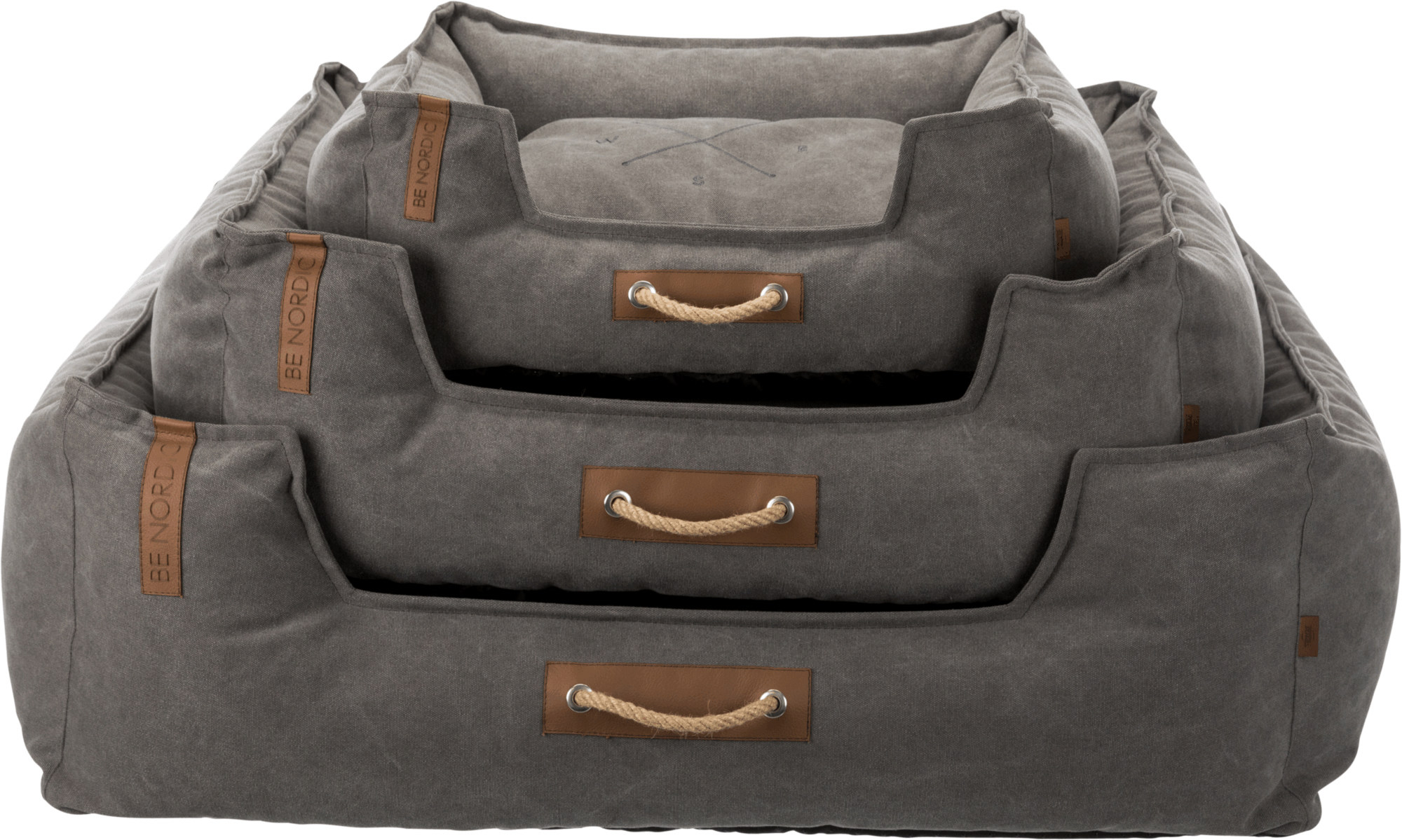 Cama Föhr Be Nordic, 60 × 50 cm, Gris oscuro