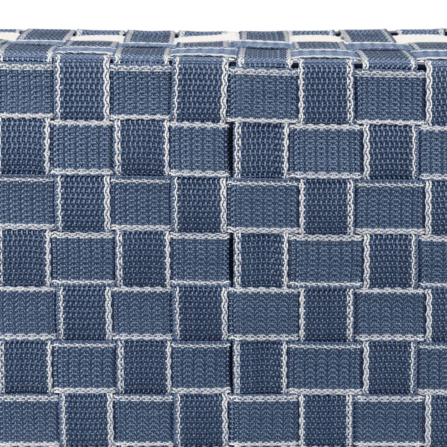 Cesta Elvar, 50 × 35 cm, Azul-Blanco