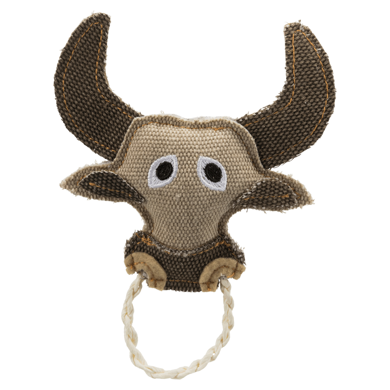 Toro con Anillo de Cuerda, 16 cm