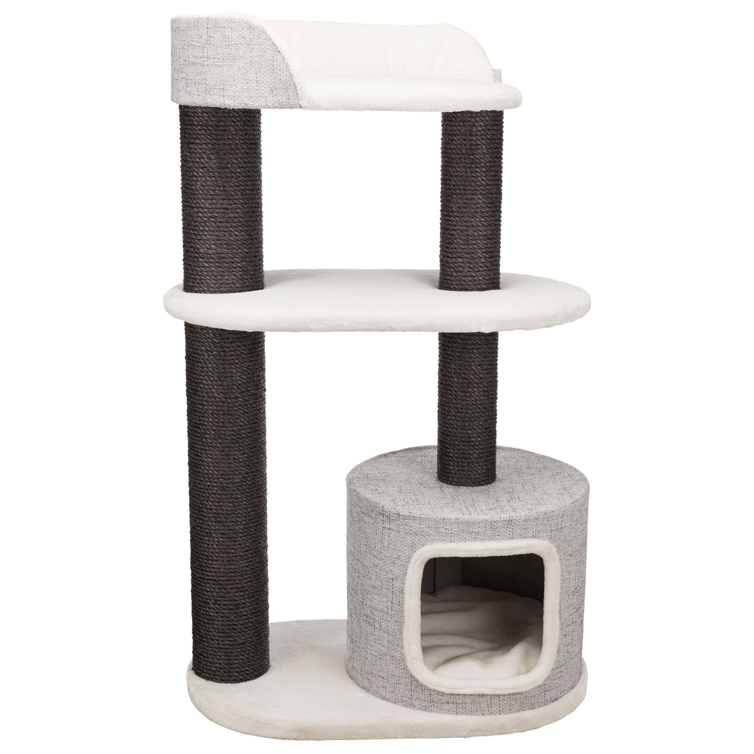 Poste Rascador Cara XXL, 128 cm, Gris