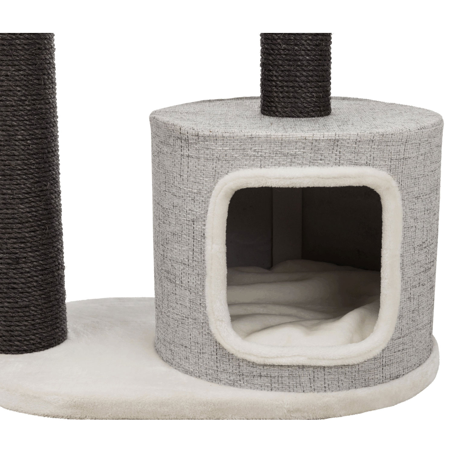 Poste Rascador Cara XXL, 128 cm, Gris