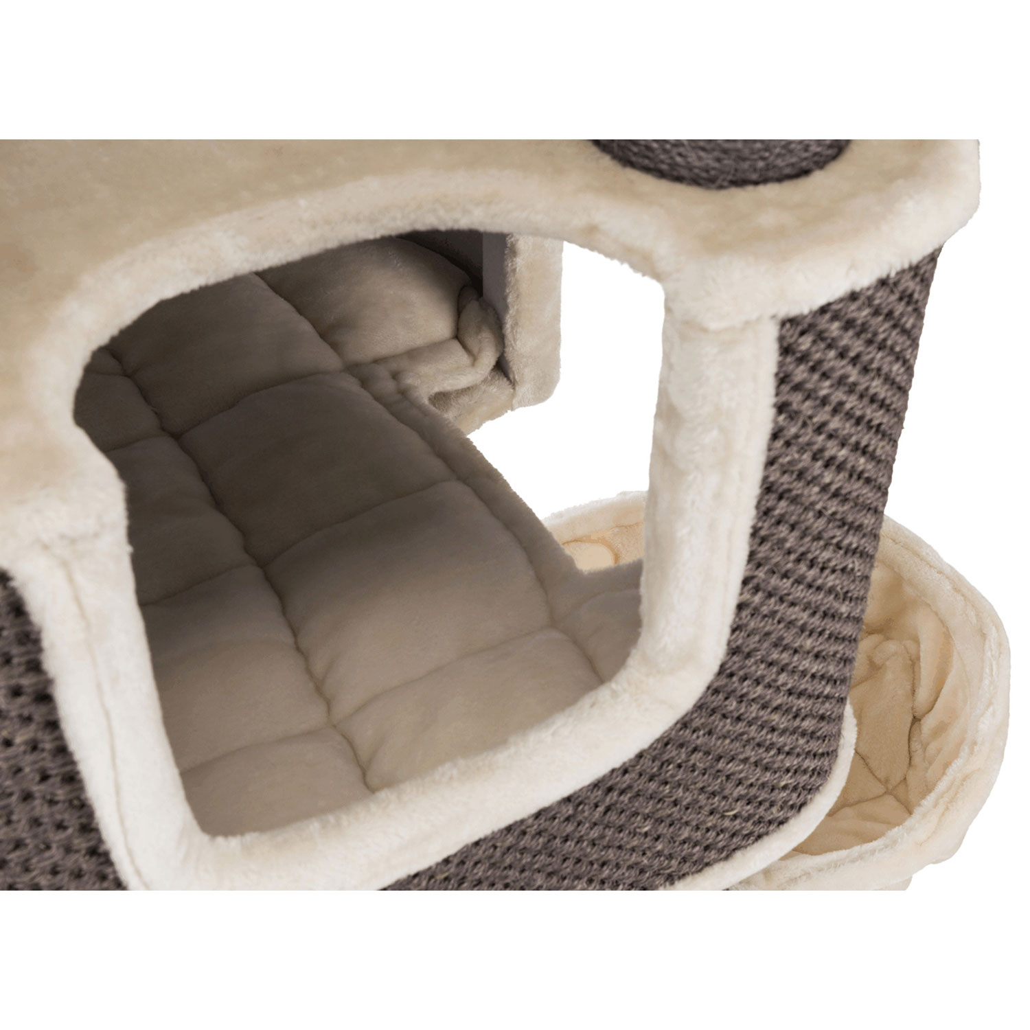 Poste Rascador Amadeus XXL, 174 cm, Blanco-Gris