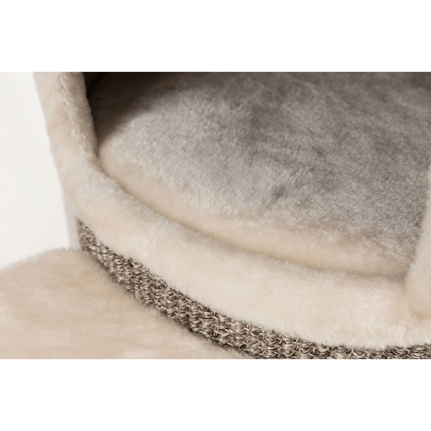 Poste Rascador Oskar XXL, 114 cm, Crema-Marrón moteado