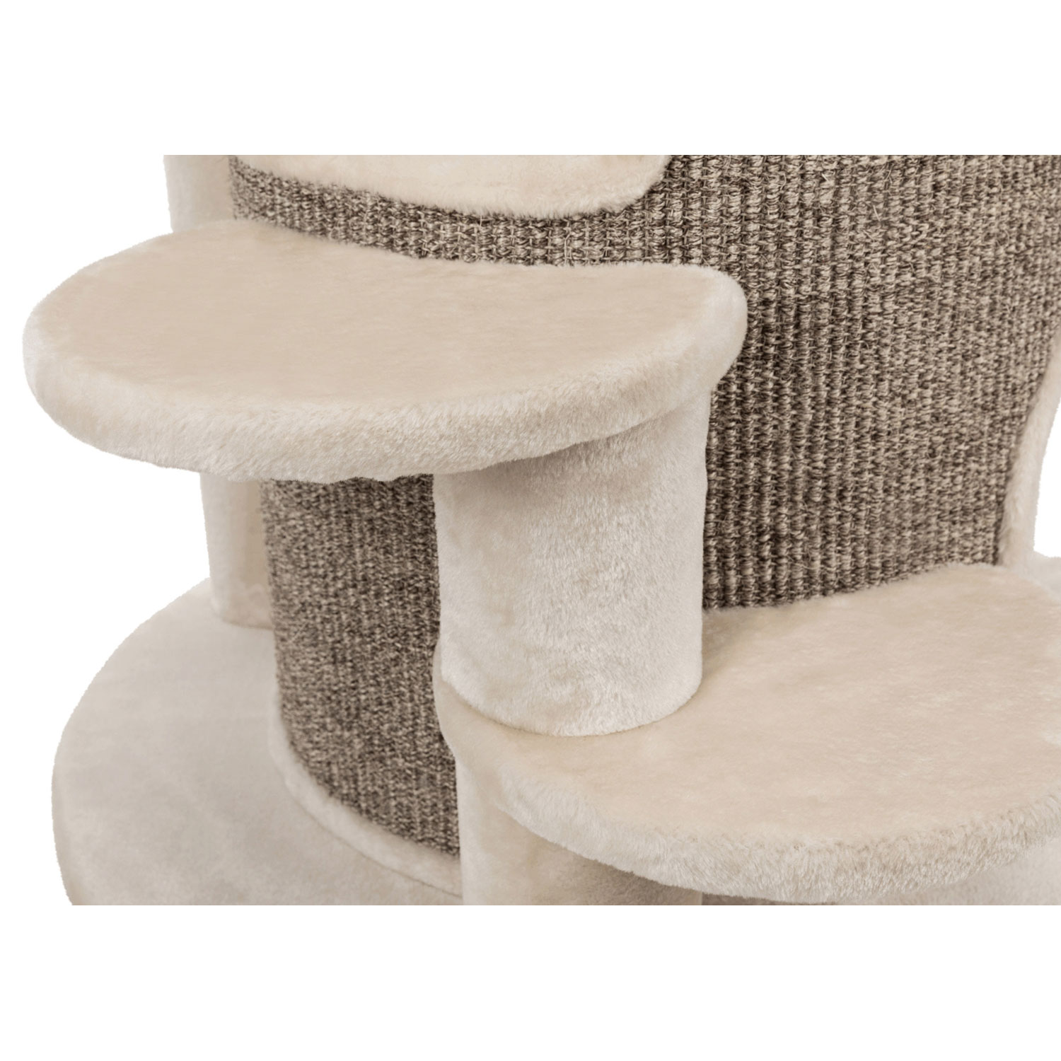 Poste Rascador Oskar XXL, 114 cm, Crema-Marrón moteado