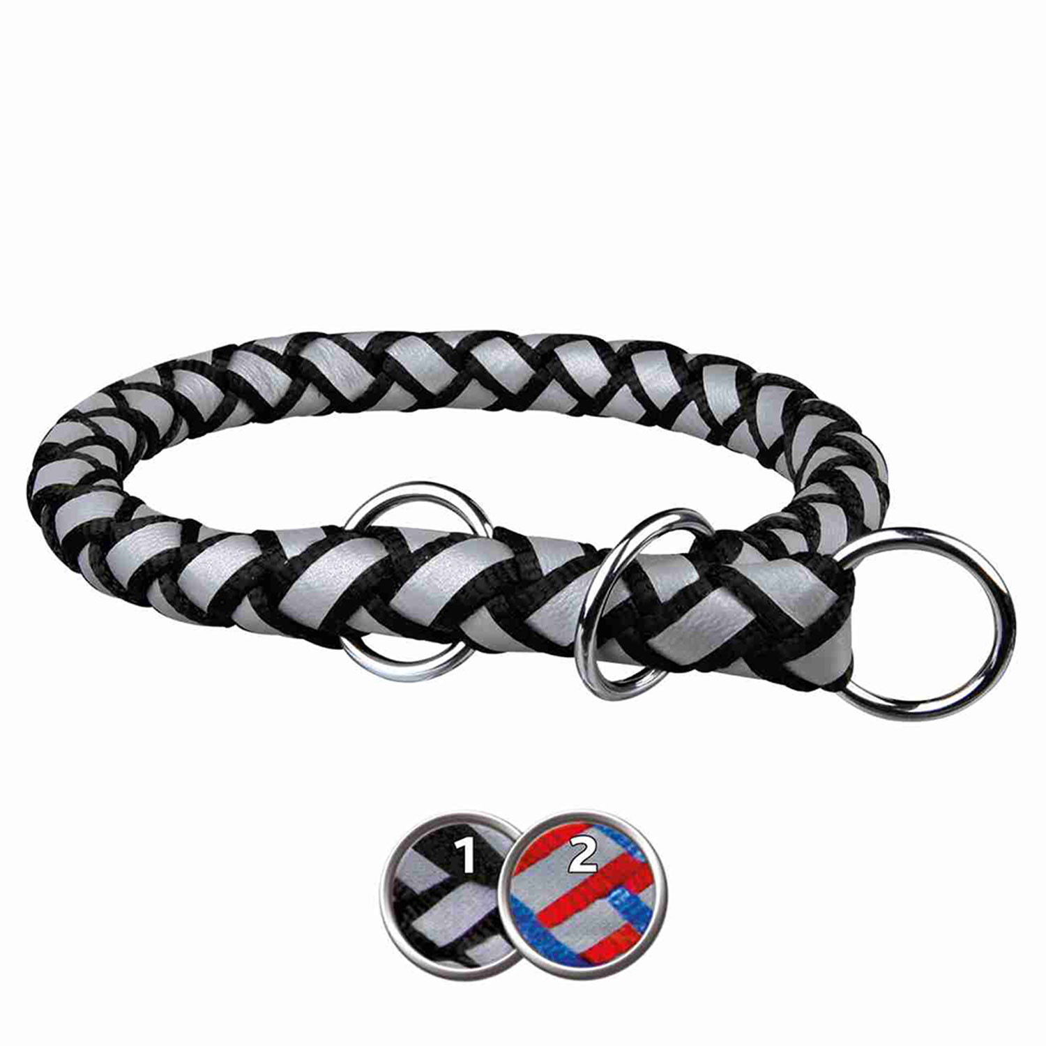Collar Educa Cavo Reflect L-XL52/60cm ø18mm,Az-Roj (adviento-02)
