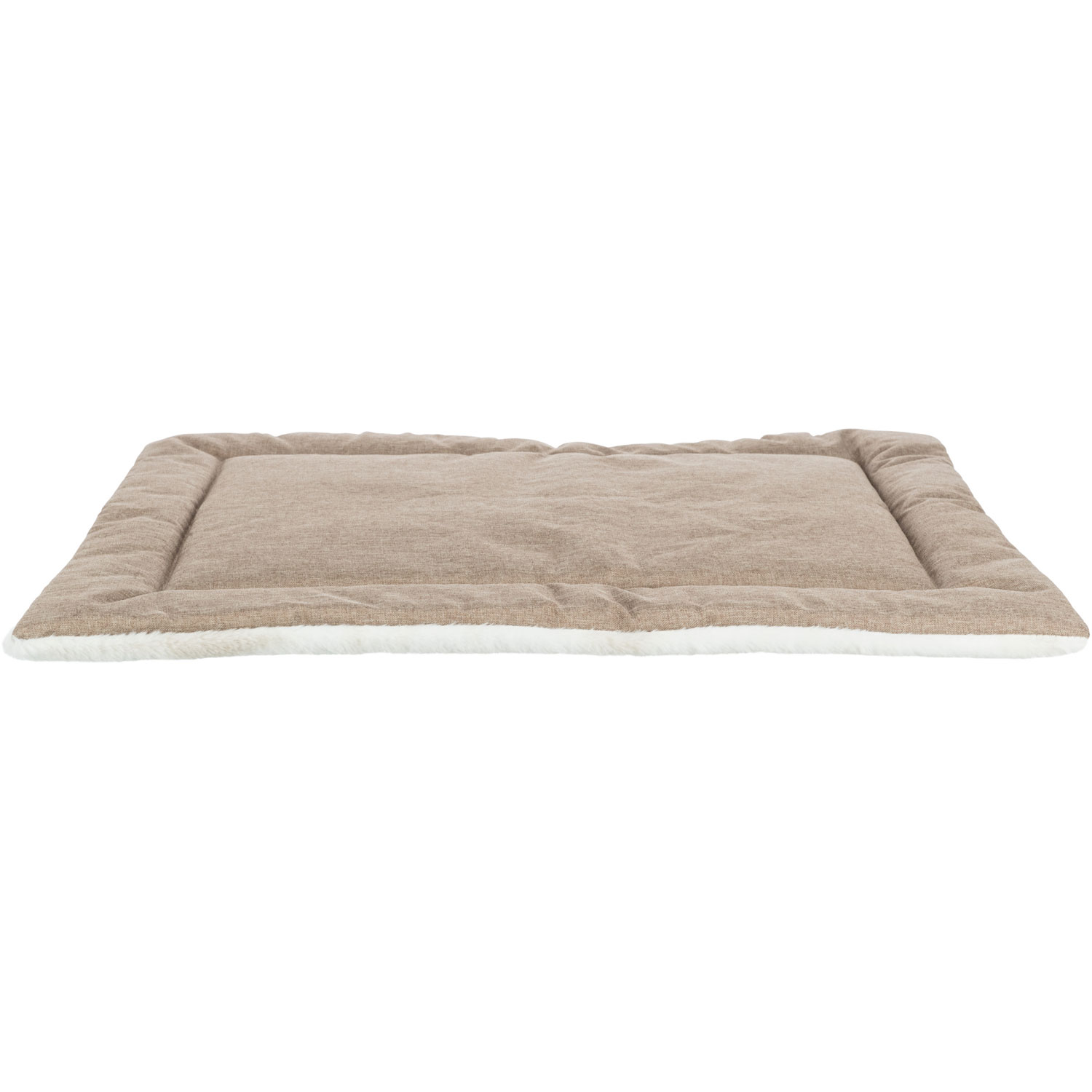 Colchoneta Nelli, 60 × 50 cm, marrón claro/Blanco-Taupe
