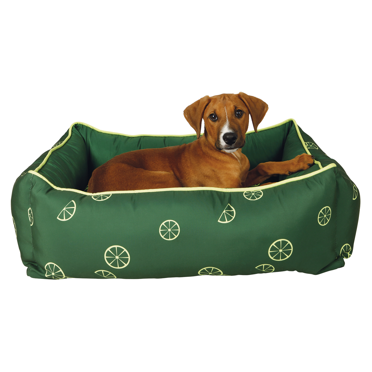 Cama Fresh Fruits, 75×65cm, Verde Oscuro-Verde Cla