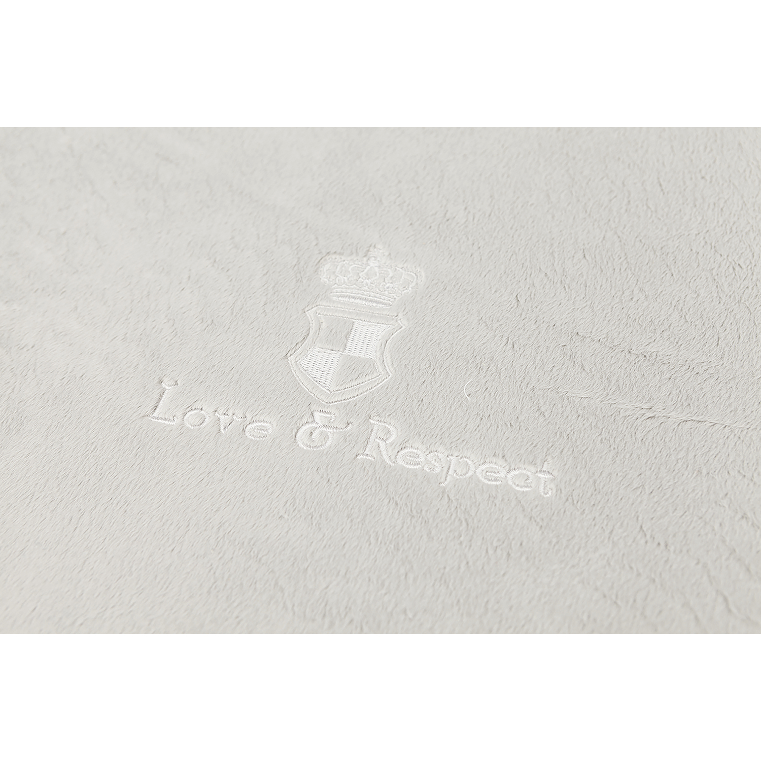 Colchoneta Love&Respect, 65×45cm, Plata Metál-Gris