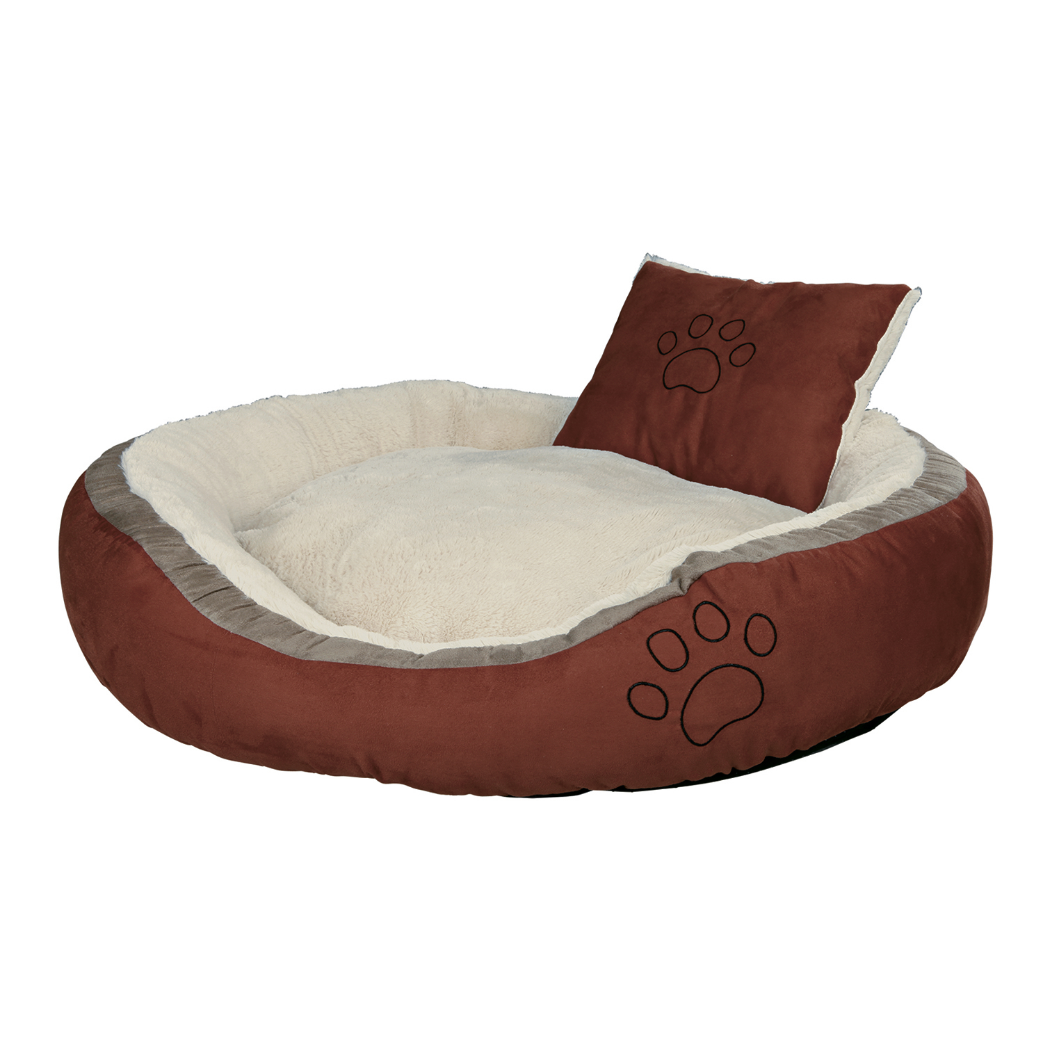 Cama Bonzo Cosy, 120 × 80 cm, Marrón Rojizo-Beige