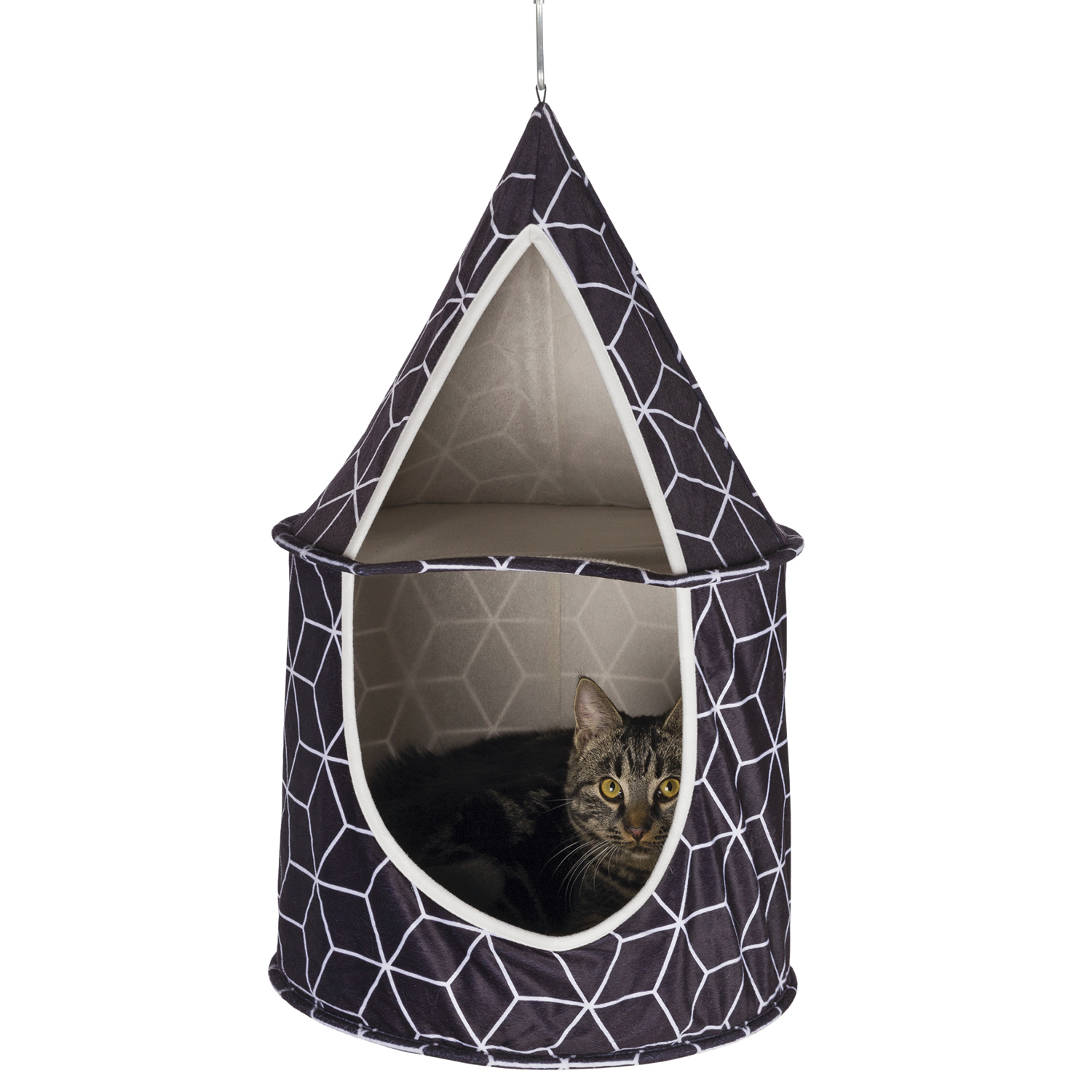 Hamaca colgante, ø 35 × 60 cm, Negro