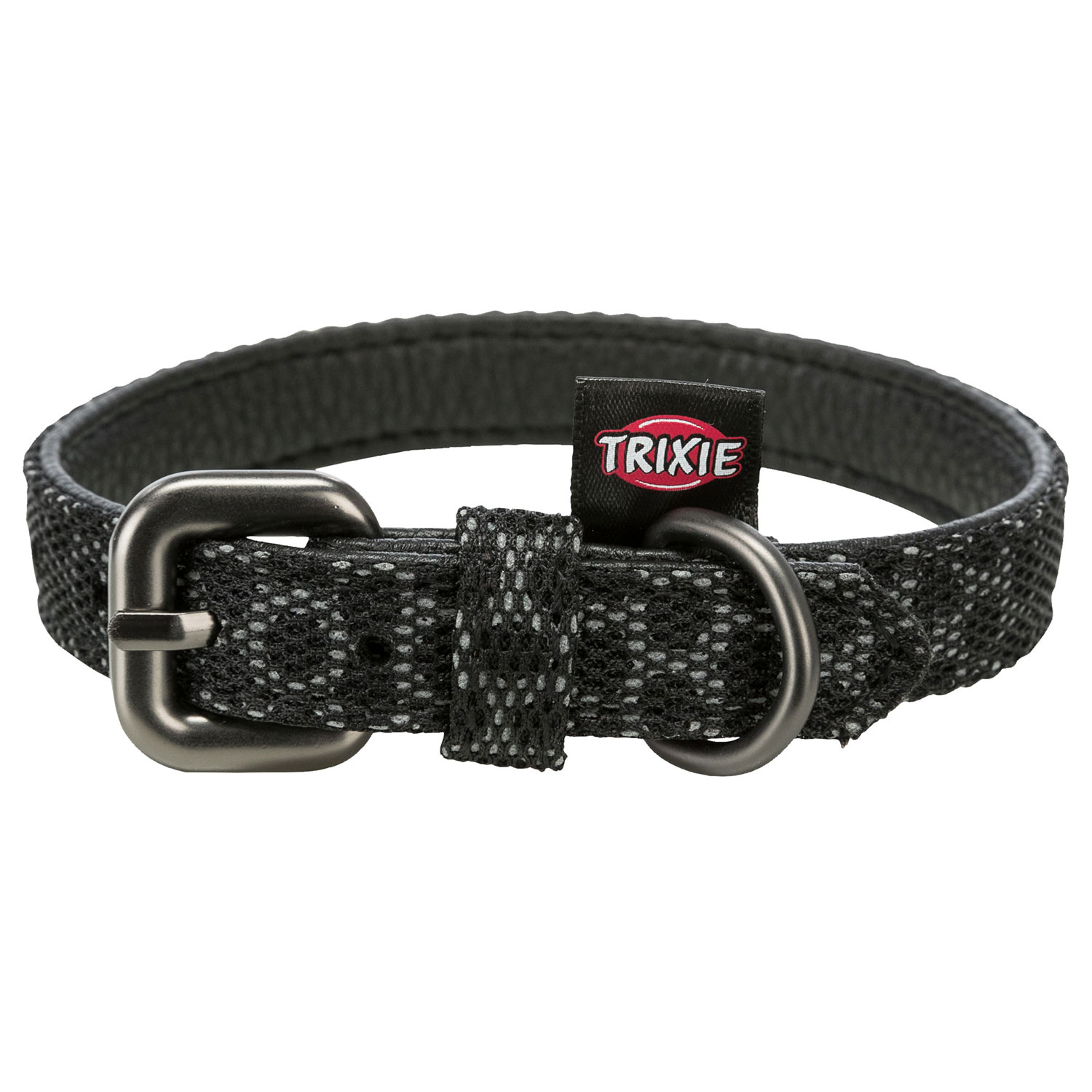 Collar Night Reflect, XS–S, 22–30 cm/15 mm, negro