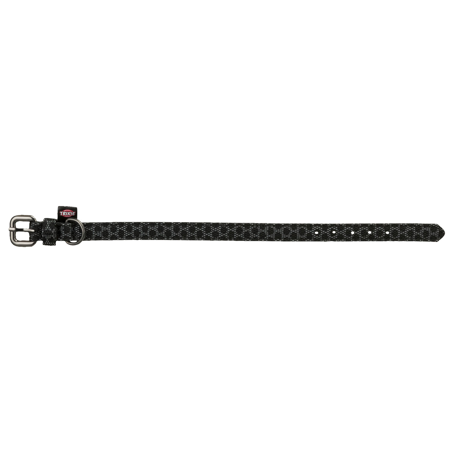 Collar Night Reflect, XS–S, 22–30 cm/15 mm, negro