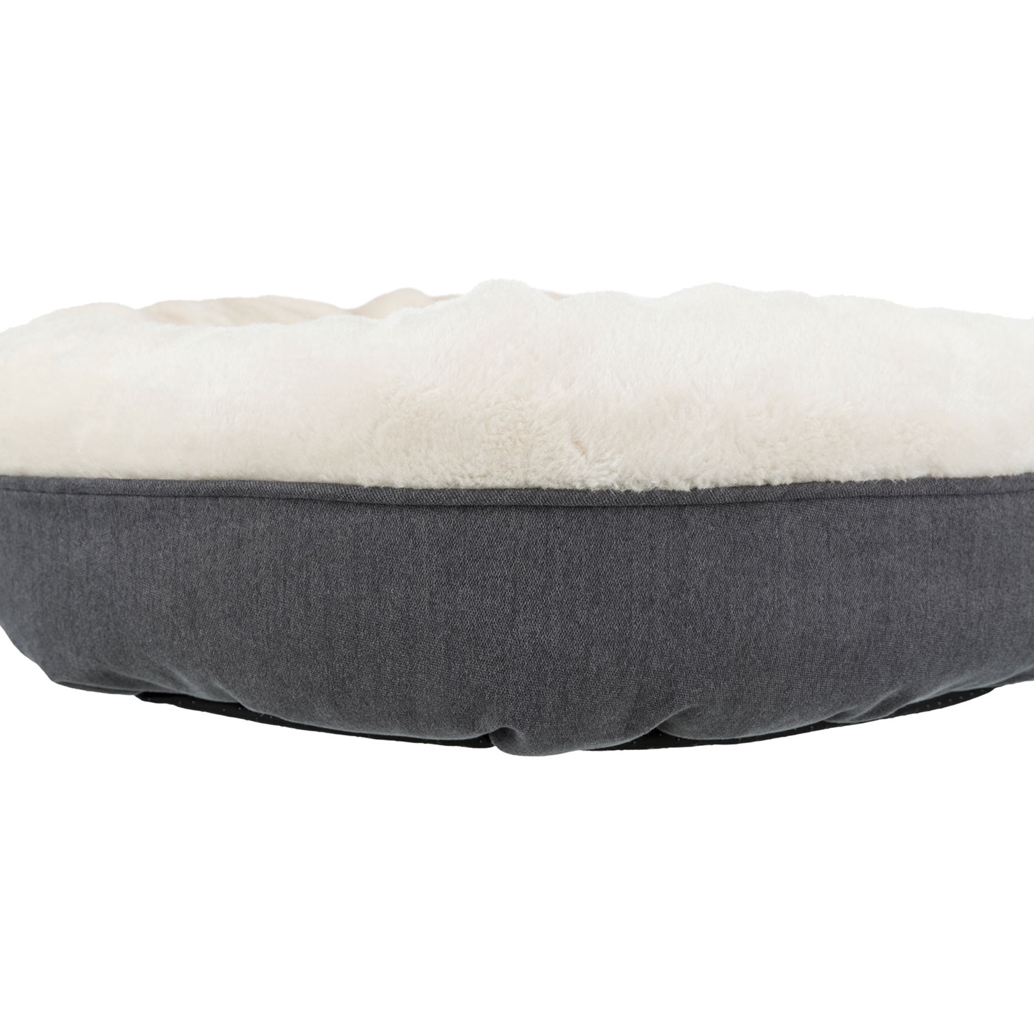Cama Marcy, ø 50 cm, gris/crema