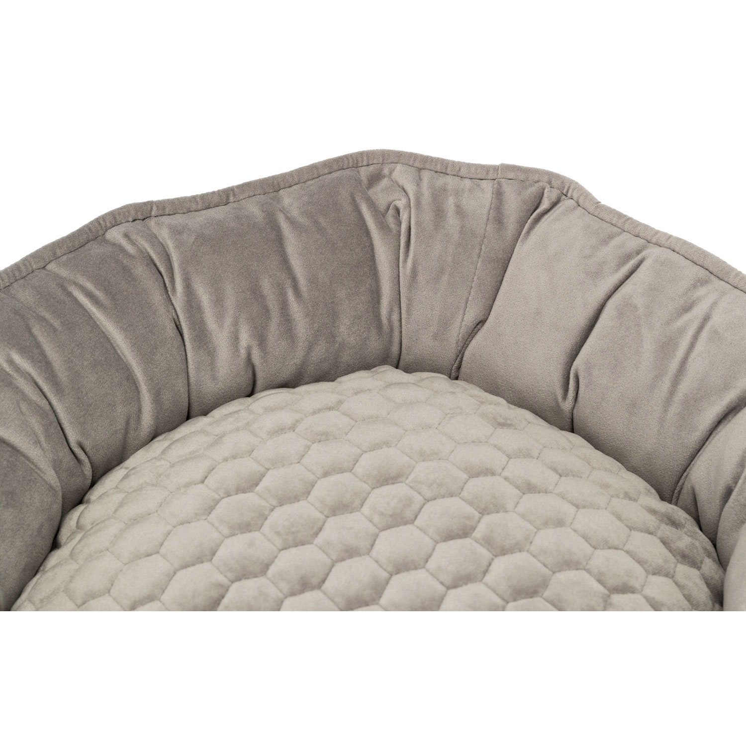 Cama Livia, ø 50 cm, taupe/crema