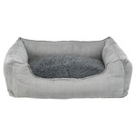 Cama con Capa Termo-Reflectante, 65 × 50 cm, gris