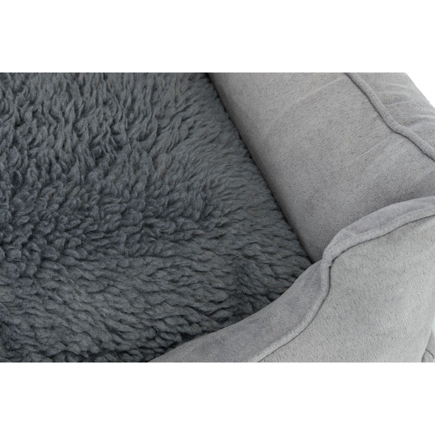 Cama con Capa Termo-Reflectante, 65 × 50 cm, gris