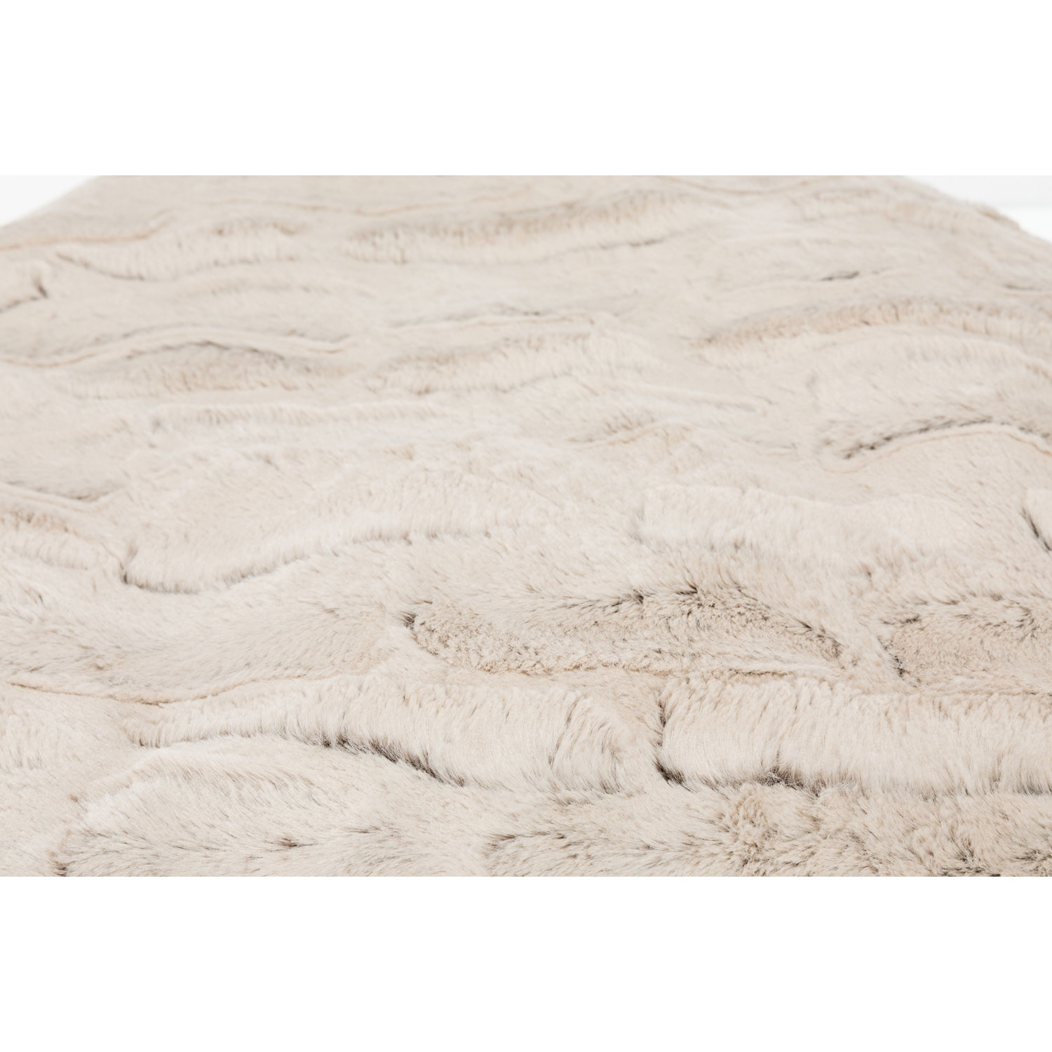 Cojín Bolle, ø 60 cm, marrón/beige