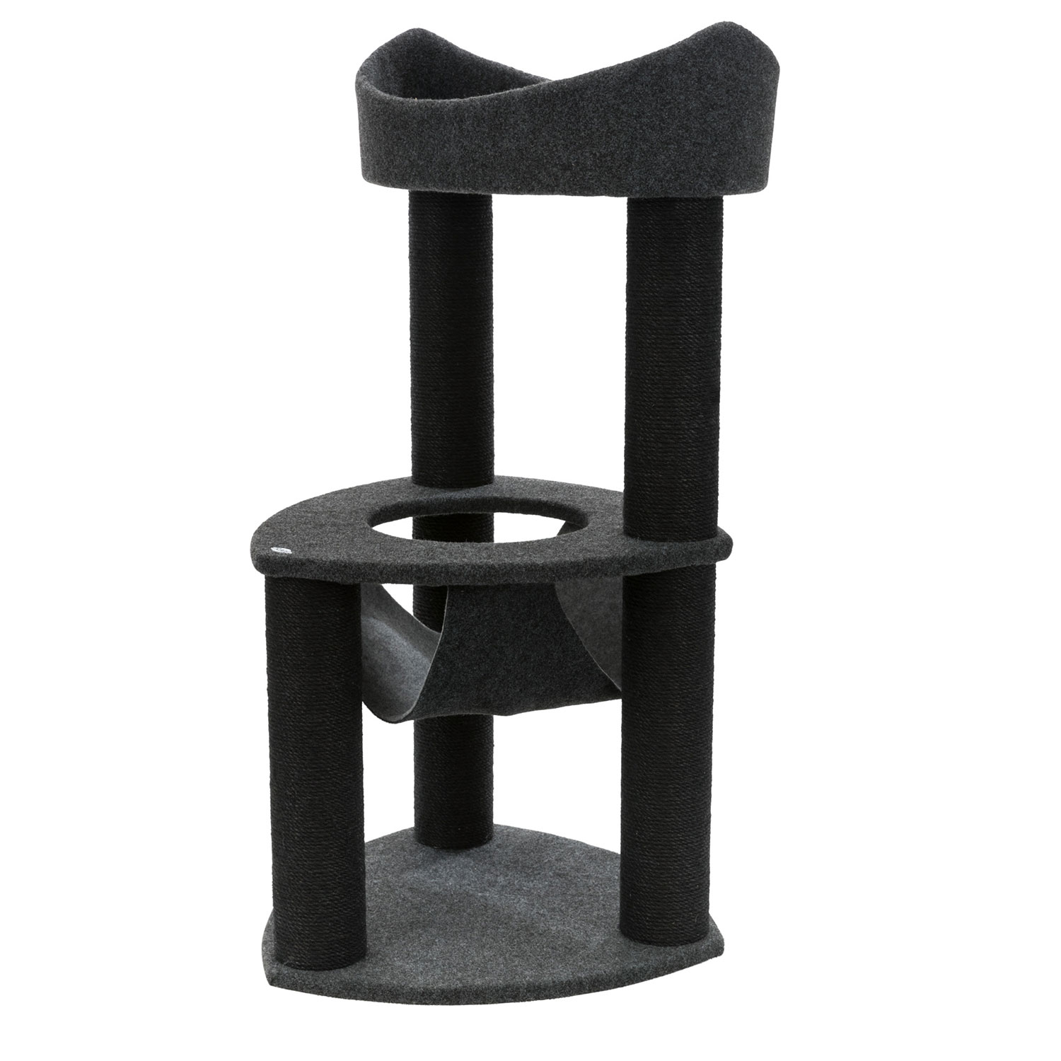 Poste Rascador Felipe, 110 cm, gris oscuro/gris claro