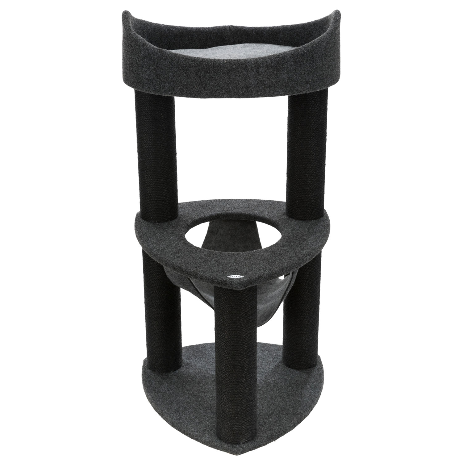 Poste Rascador Felipe, 110 cm, gris oscuro/gris claro