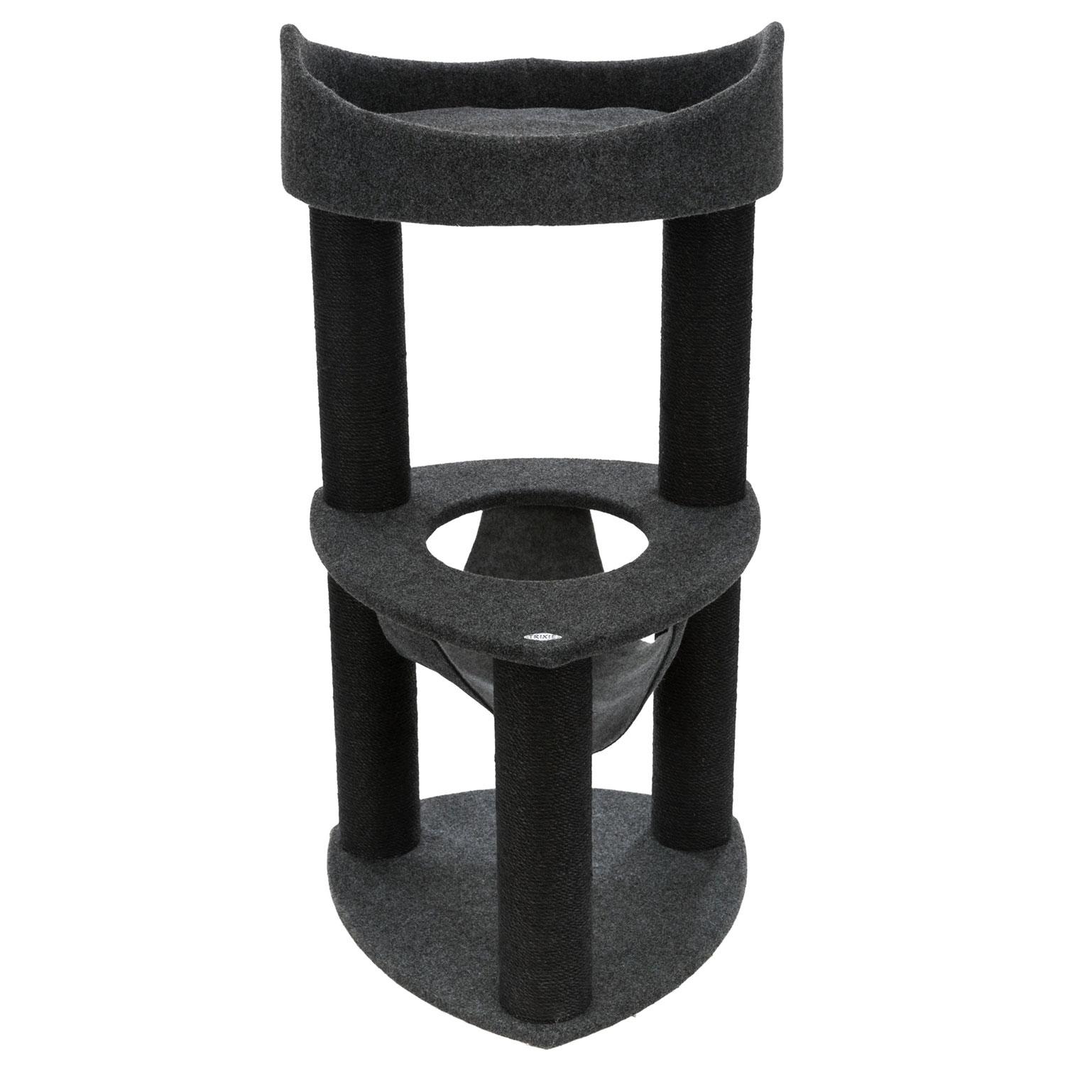Poste Rascador Felipe, 110 cm, gris oscuro/gris claro