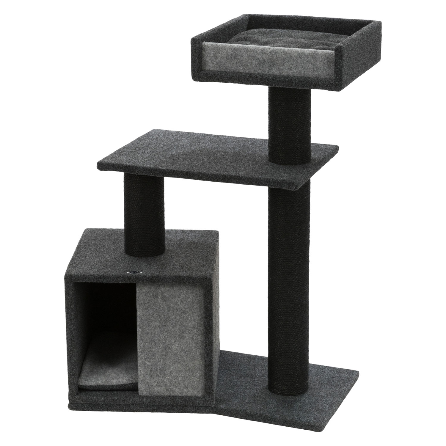 Poste Rascador José, 100 cm, gris oscuro/gris claro