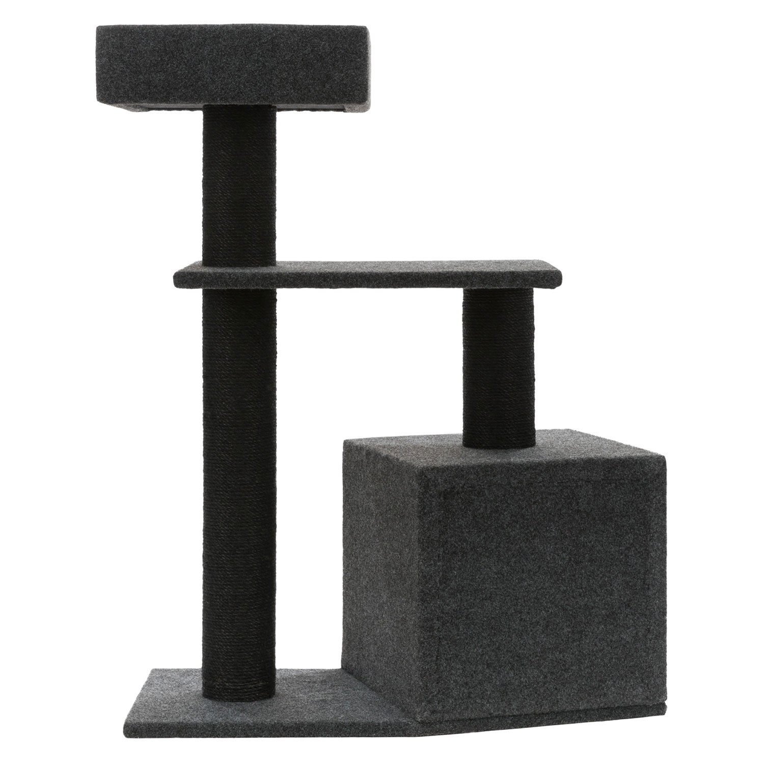 Poste Rascador José, 100 cm, gris oscuro/gris claro