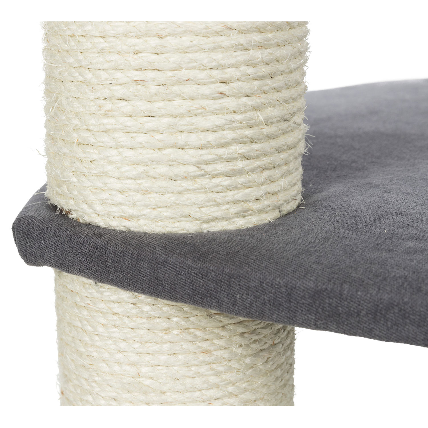 Poste Rascador Marcy Soft, 130 cm, crema/gris