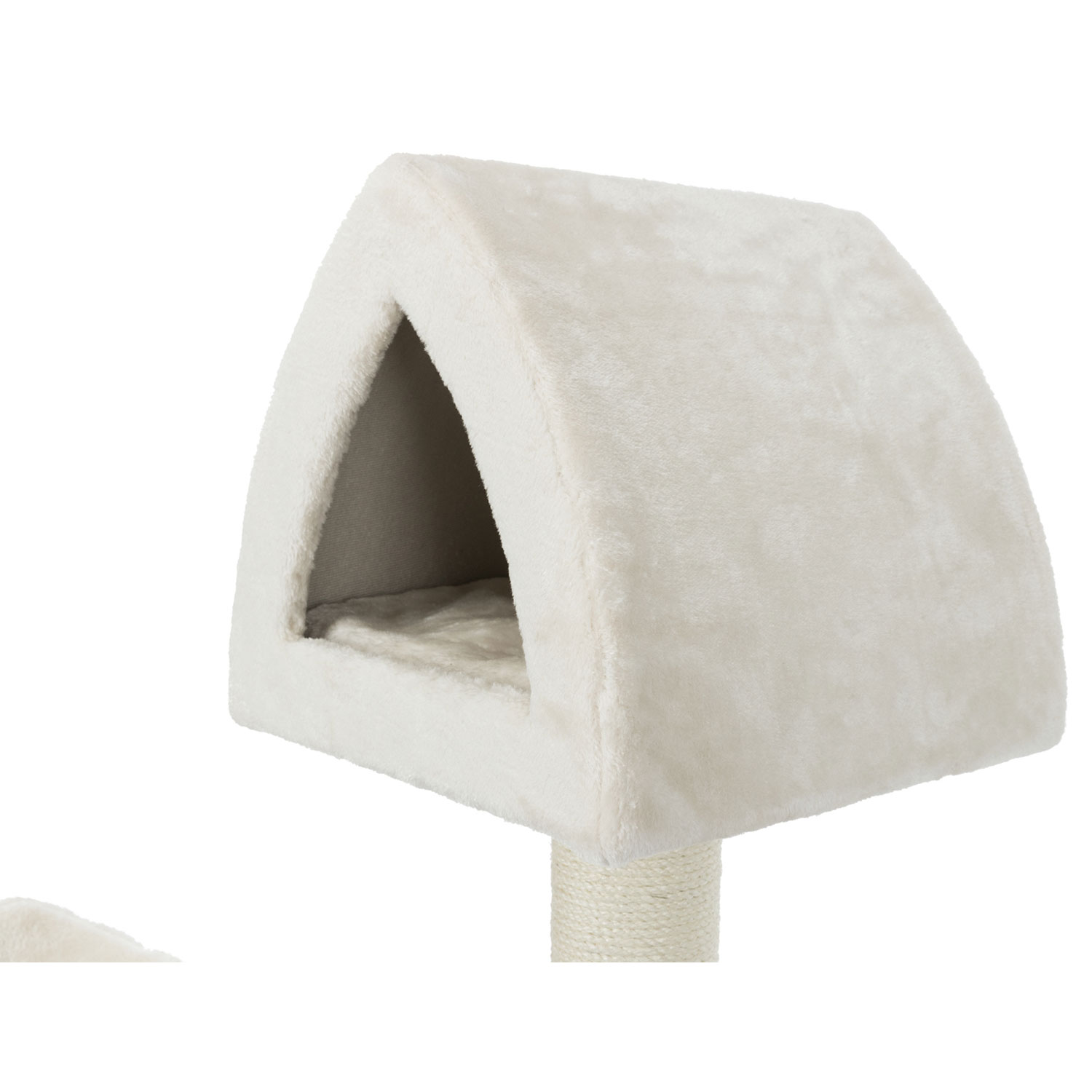 Poste Rascador Marcy Soft, 130 cm, crema/gris