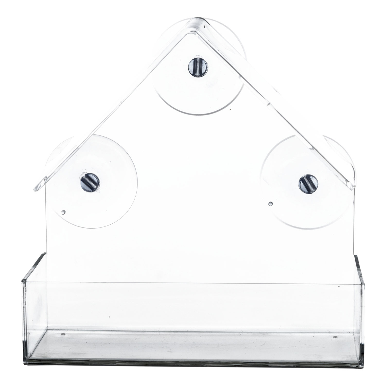Comedero Pájaros para ventana, 225 ml/15 × 15 × 6 cm, transparente