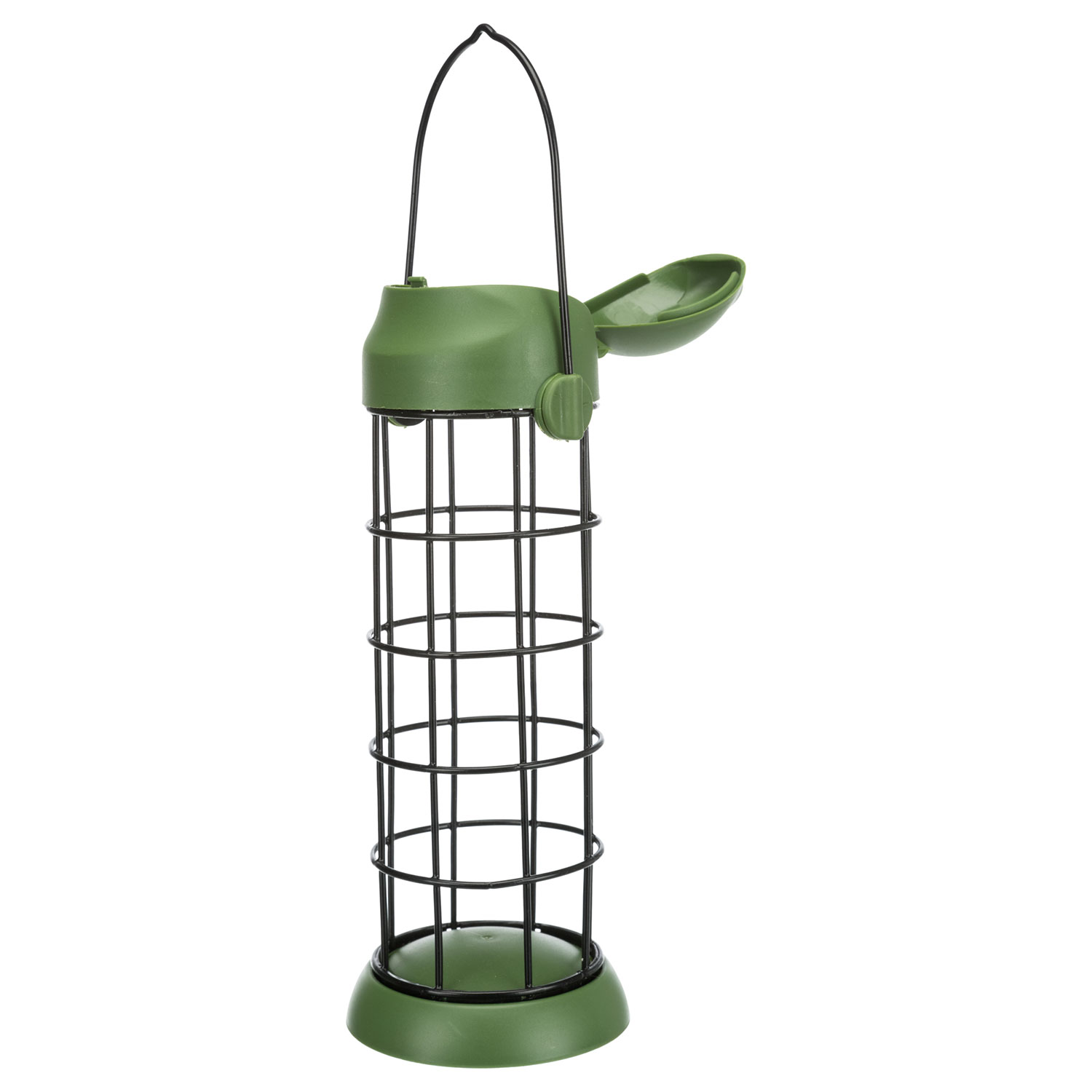 Comedero para Bolas de Grasa, ø 8 × 22 cm, verde