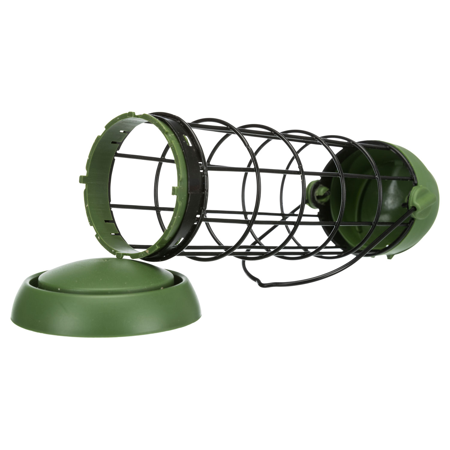 Comedero para Bolas de Grasa, ø 8 × 22 cm, verde