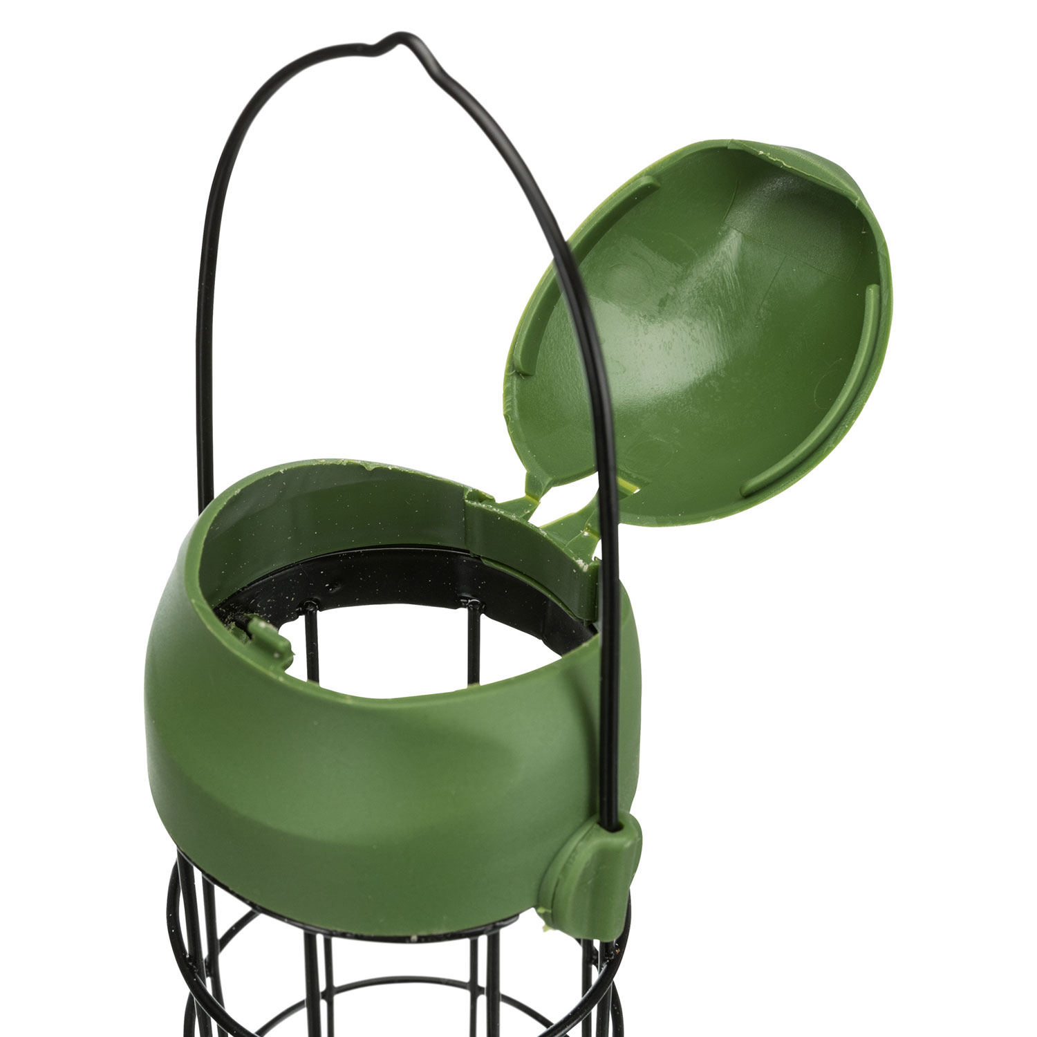 Comedero para Bolas de Grasa, ø 8 × 22 cm, verde
