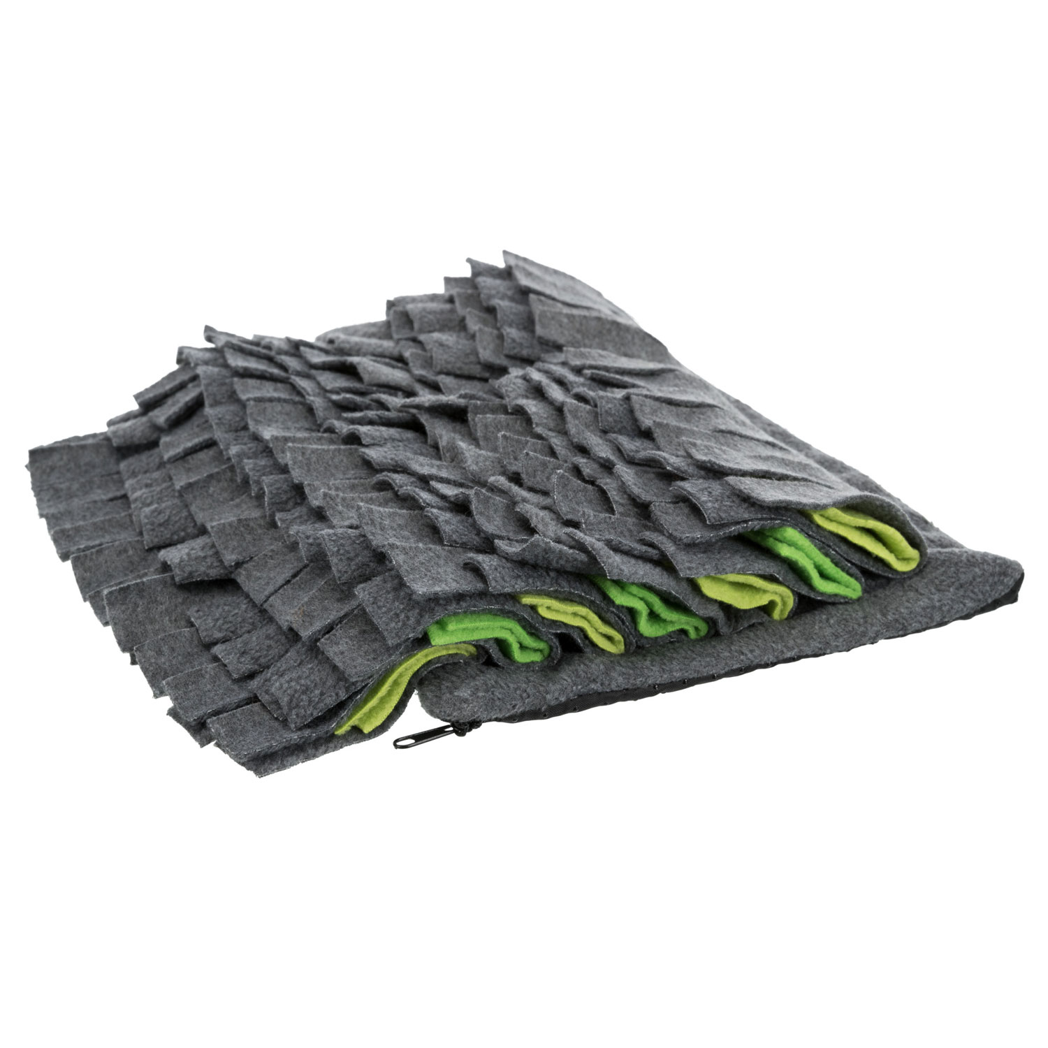 Alfombra para Olfatear, 27 × 20 cm, gris/verde