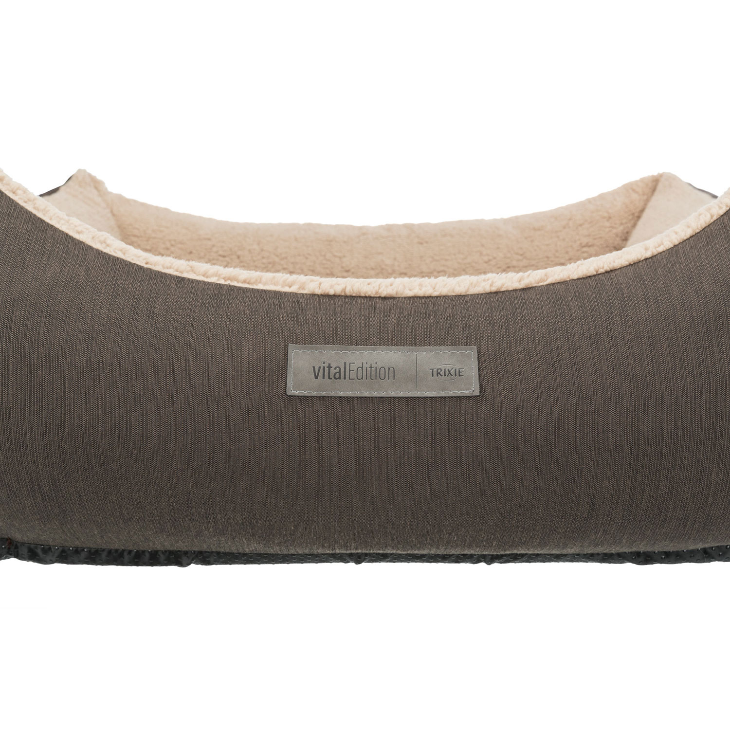 Cama Vital Bendson, 70 × 60 cm, marrón oscuro/beige
