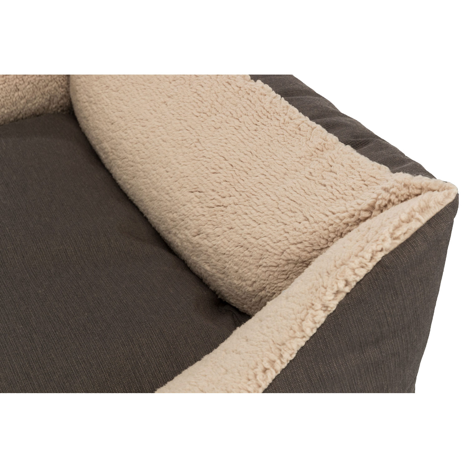 Cama Vital Bendson, 70 × 60 cm, marrón oscuro/beige