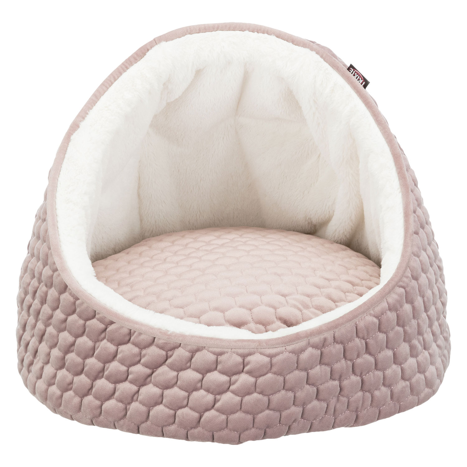 Cueva Suave Livia, ø 45 × 33 cm, rosa/crema